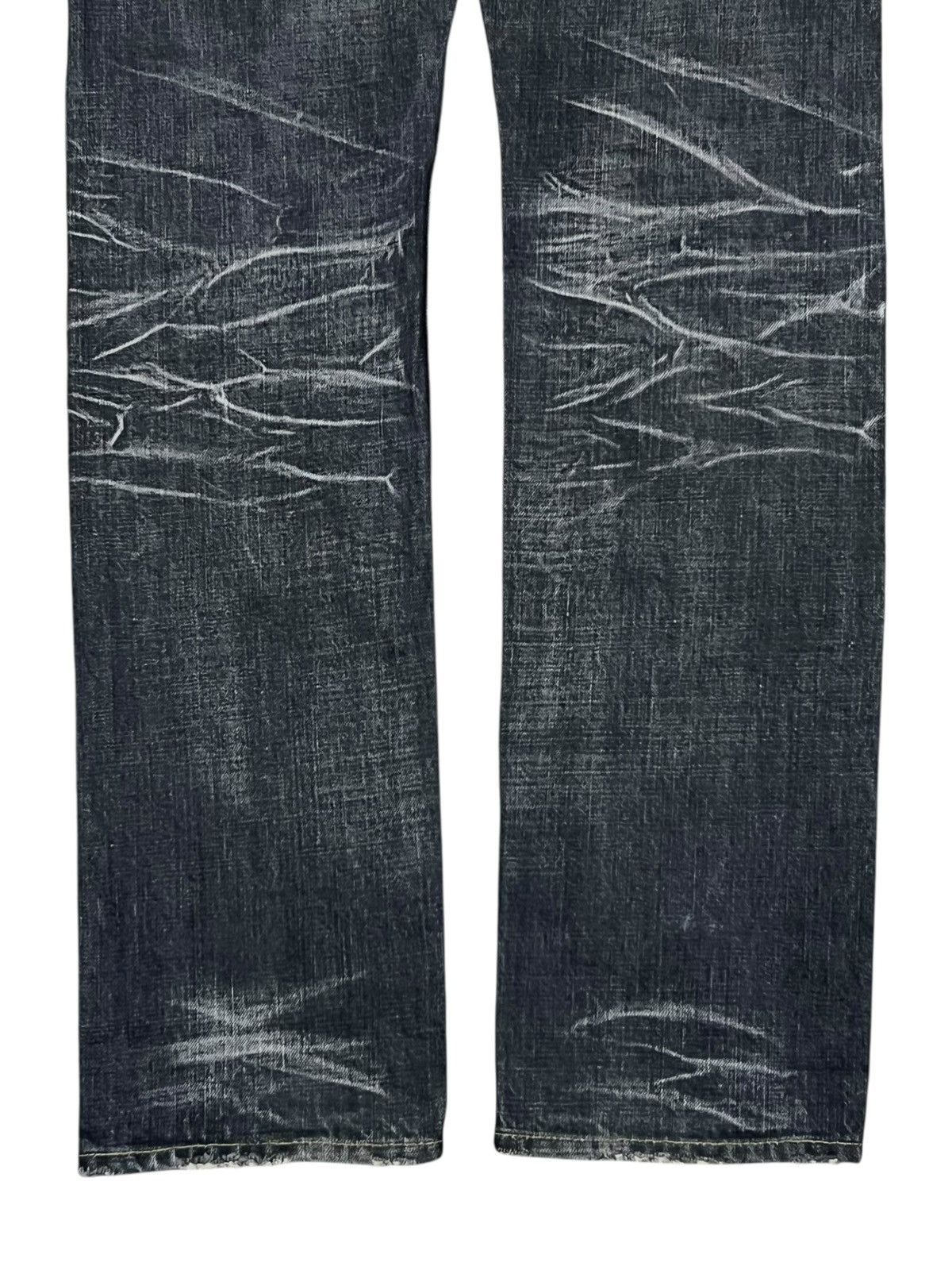 Japanese Brand Vintage 00s Tabloid News Japanese Selvedge Denim W33 Size US 33 - 7 Thumbnail