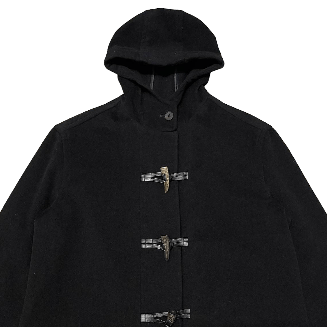 Calvin Klein Vintage CK Calvin Klein Wool Cashmere Duffle Hooded Coat Size US M / EU 48-50 / 2 - 2 Thumbnail
