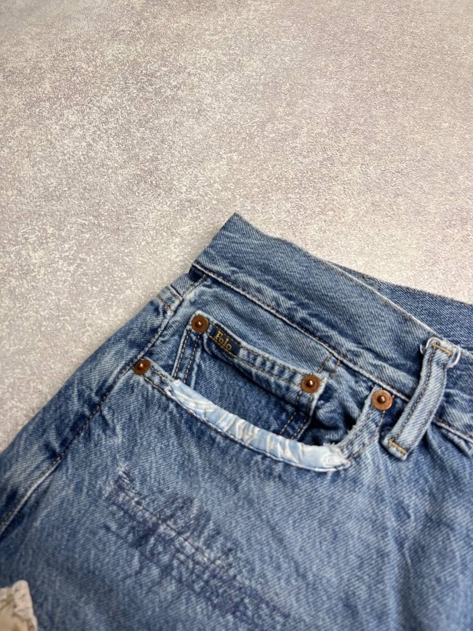 Polo Ralph Lauren × Vintage VINTAGE POLO RALPH LAUREN RLL PATCH WORK DENIM PANTS 29 Size US 29 - 6 Thumbnail