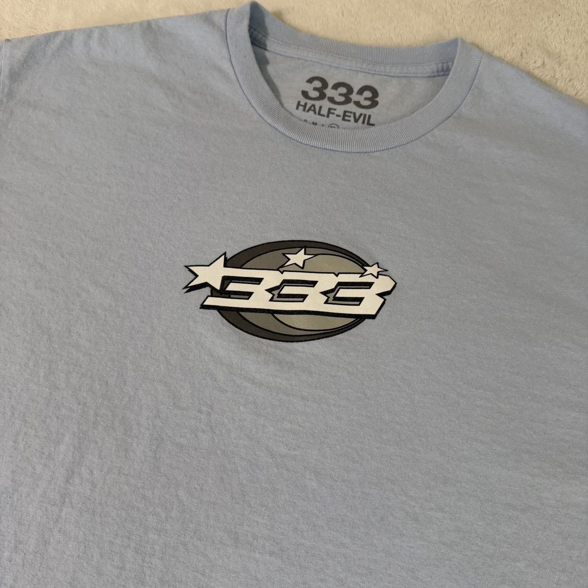 Half Evil Half Evil 333 Baby Blue T-Shirt Size US XL / EU 56 / 4 - 2 Thumbnail