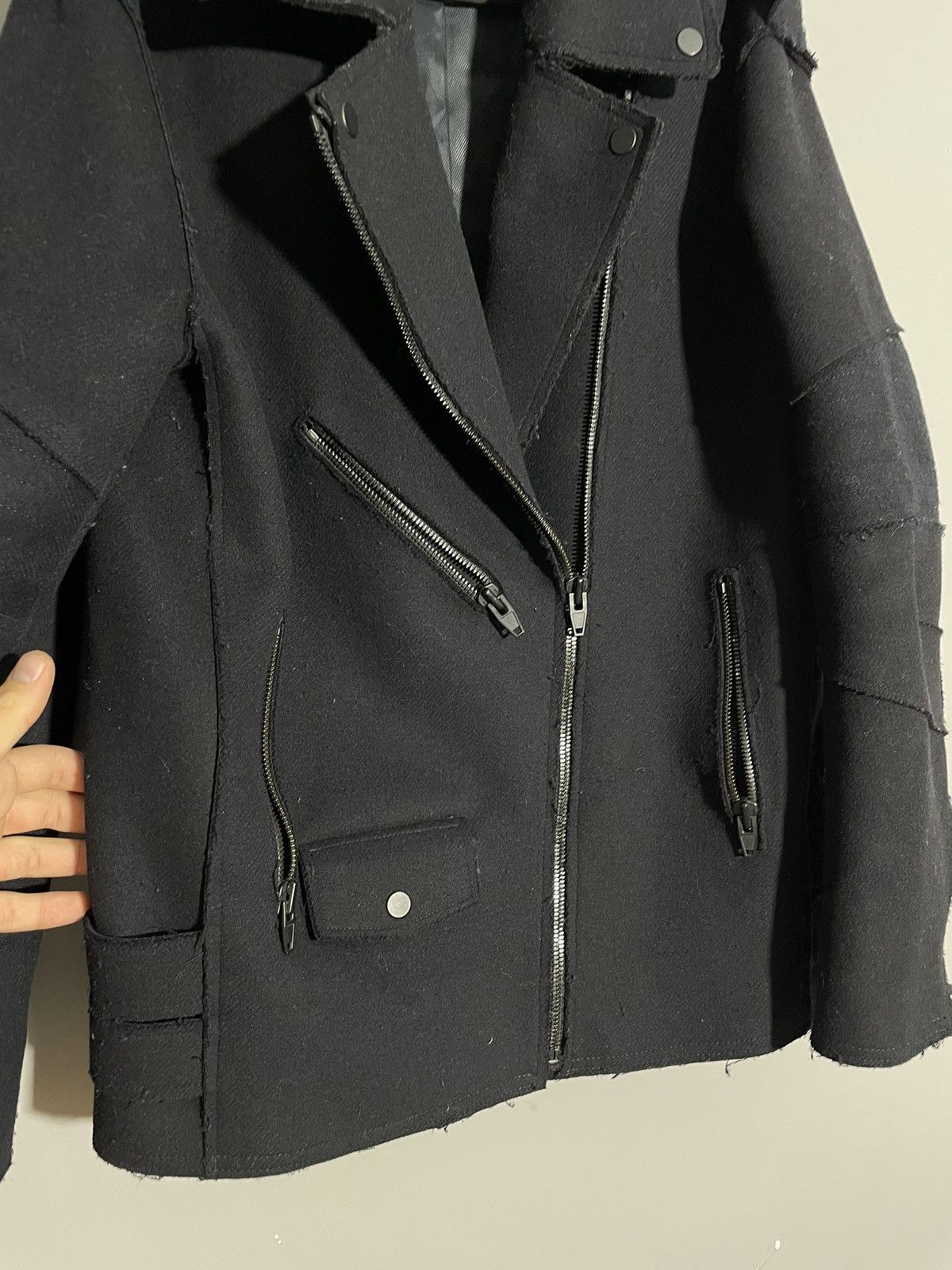 Alexander Wang × H&M Alexander Wang x H&M wool biker jacket Size M / US 6-8 / IT 42-44 - 8 Thumbnail