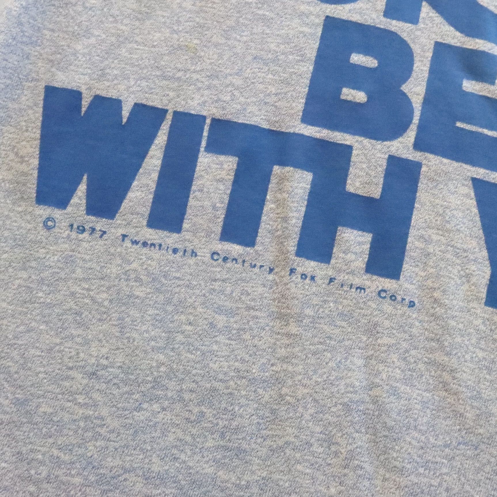 Star Wars Vintage Star Wars May The Force Be With You Ringer Tshirt L Blue Man Shirt 1977 1970s) Size US L / EU 52-54 / 3 - 7 Thumbnail
