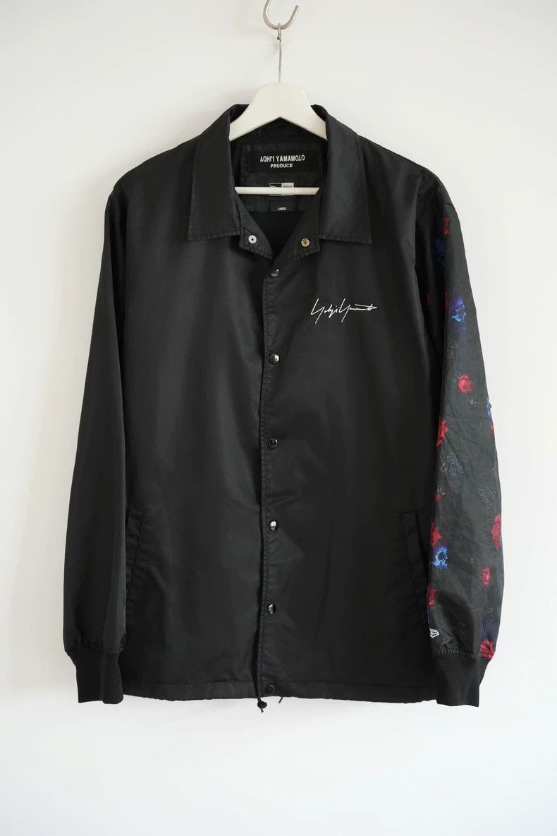 Yohji Yamamoto Yohji Yamamoto Yohji Yamamoto Coach Jacket with Rose Skull Size US M / EU 48-50 / 2 - 1 Thumbnail