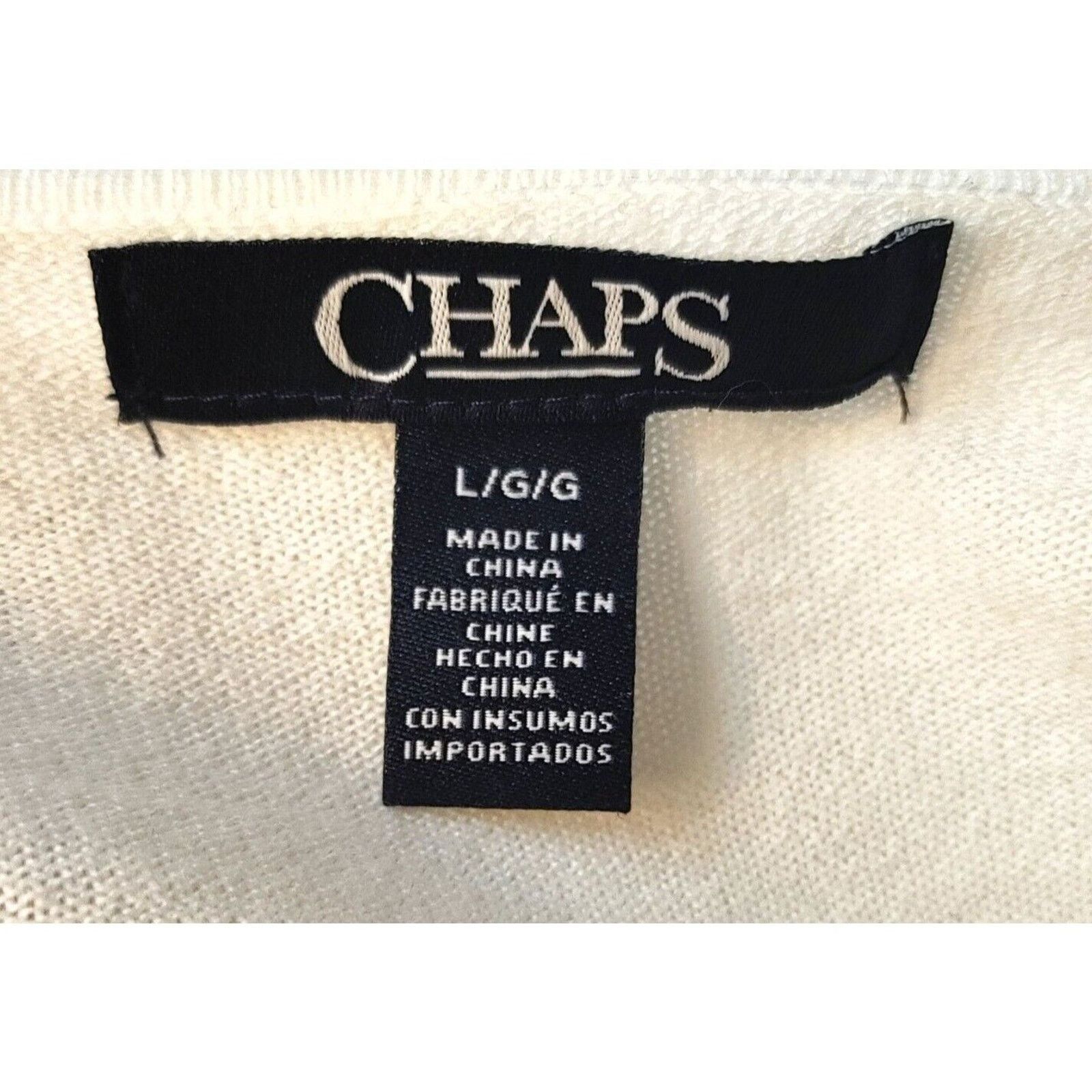 Chaps Chaps Women's Long Sleeves Button-up White Top Size L Size L / US 10 / IT 46 - 3 Thumbnail