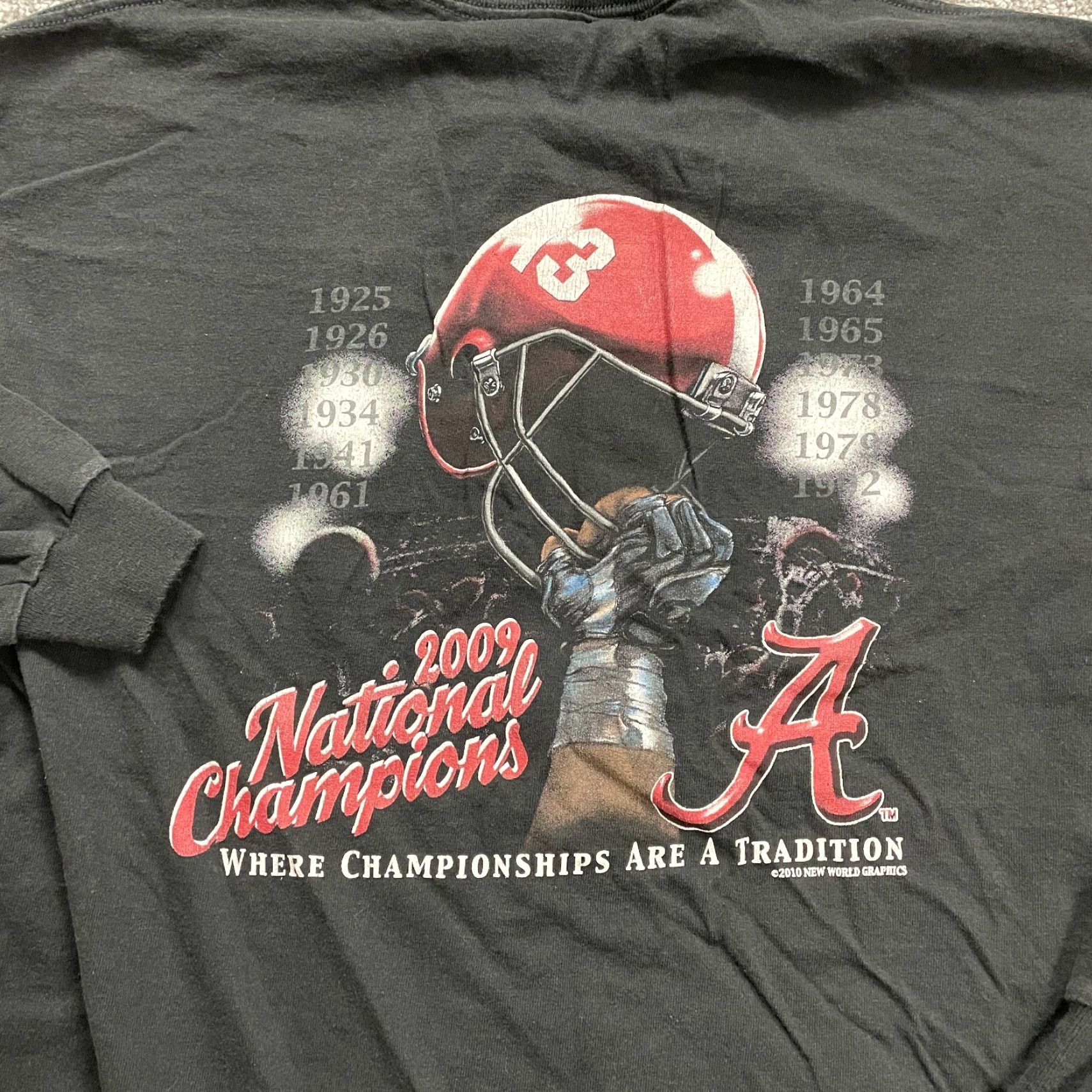 Delta Delta Pro Weight Shirt Unisex Adults Large Black University Alabama Graphic Classic College Size US L / EU 52-54 / 3 - 5 Thumbnail