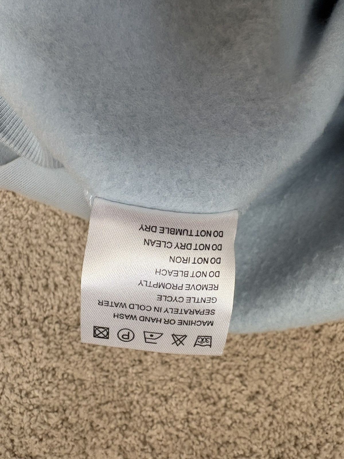 HUNI Design HUNI baby blue hoodie Size US XL / EU 56 / 4 - 7 Thumbnail