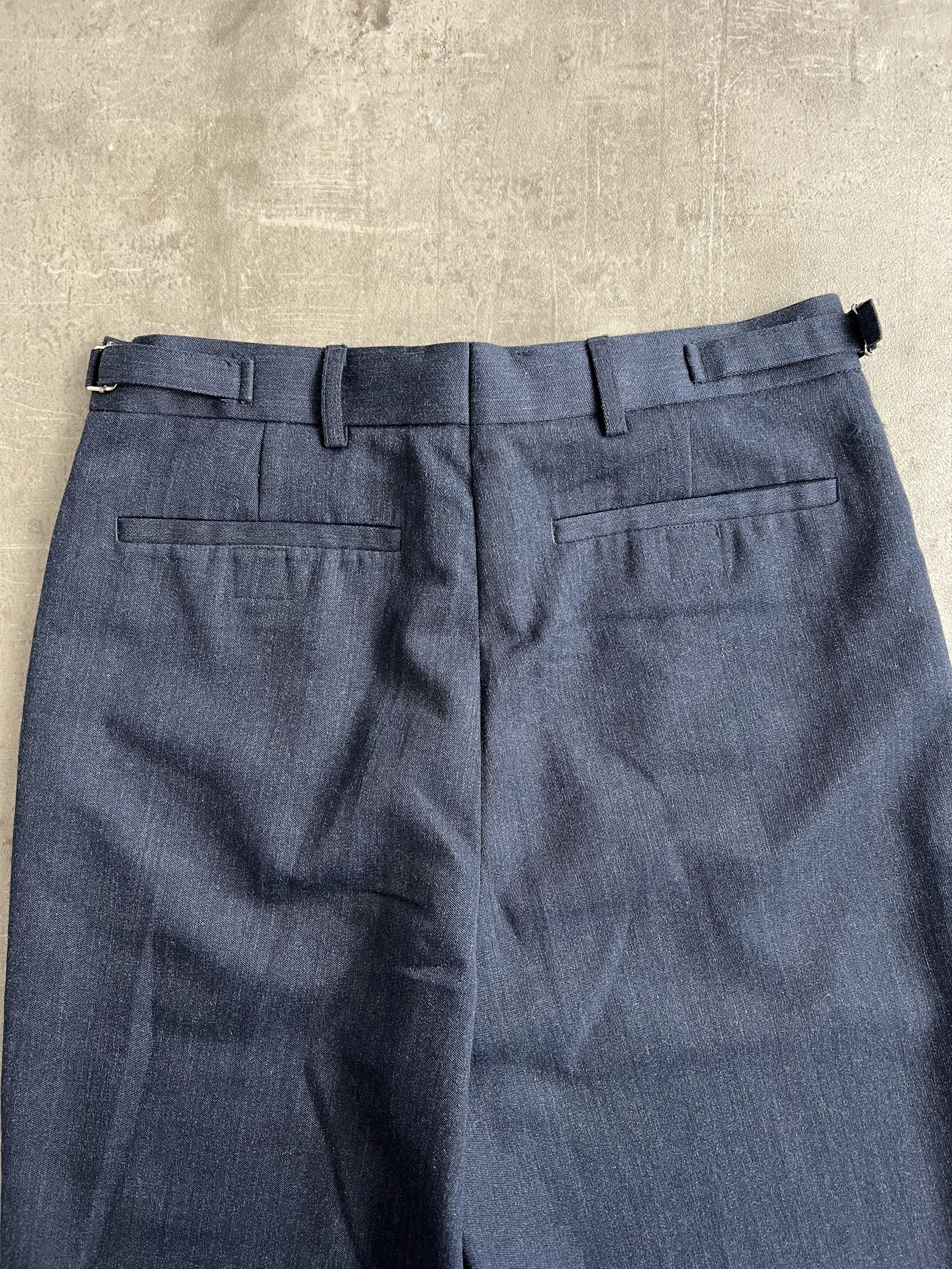 Vintage BRITISH AIR FORCE WOOL TAILOR PANTS BLUE Size US 33 - 7 Thumbnail