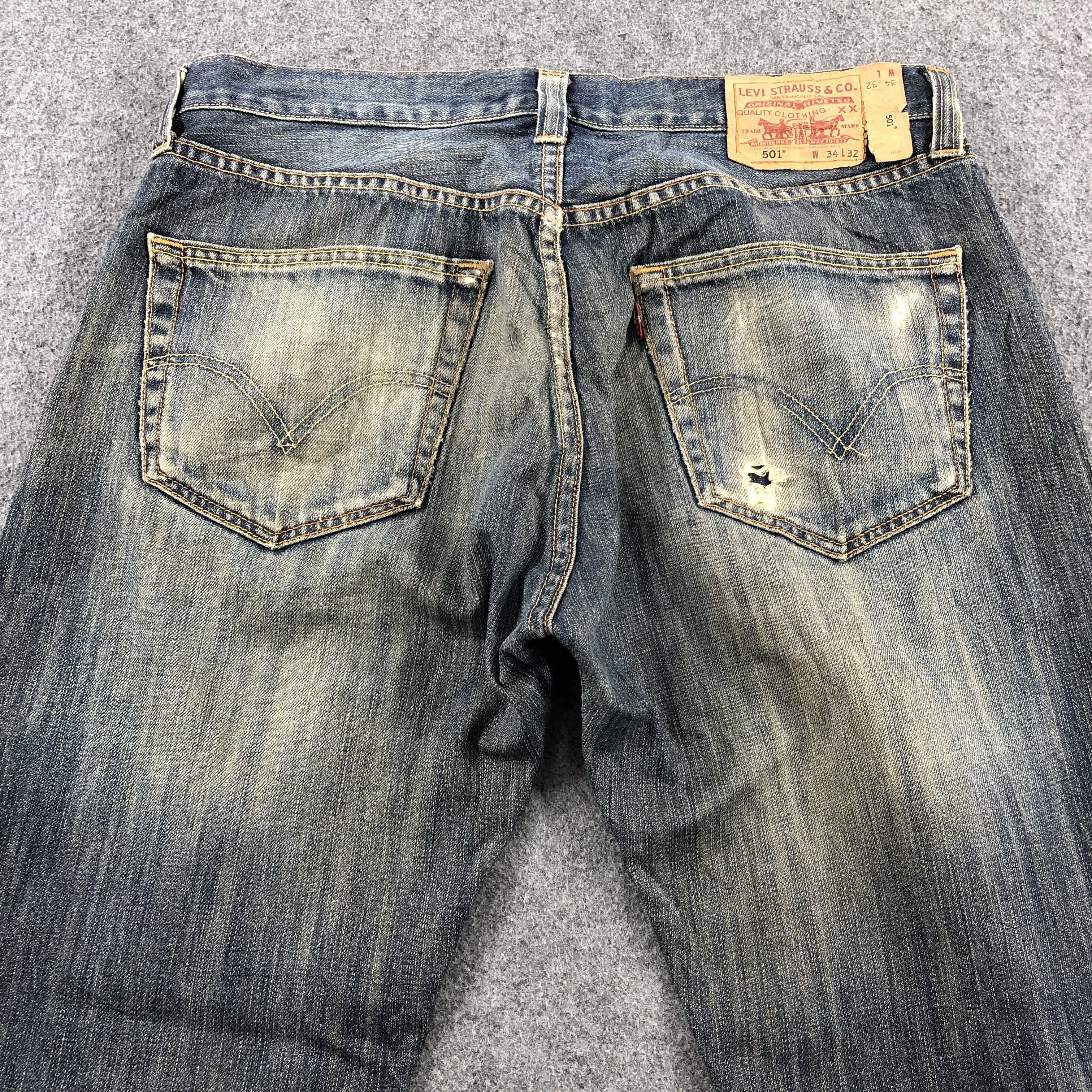Levi's Vintage Rusty Mud Wash Levis 501 Jeans-JM1978 Size US 35 - 5 Thumbnail