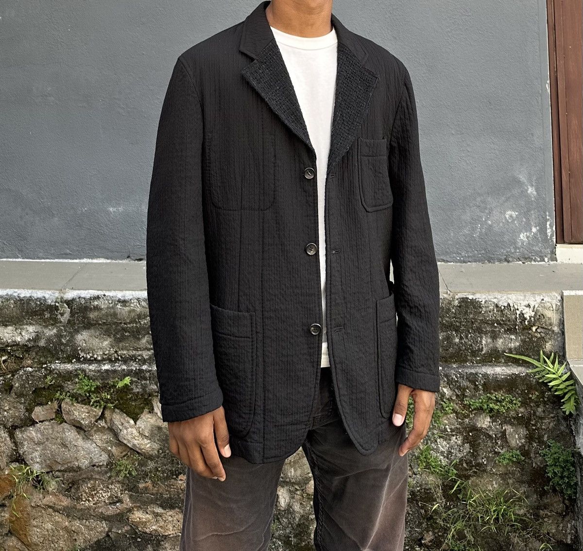 Comme des Garcons AD1997 Comme Des Garcons Homme Wool Chore Jacket Size US M / EU 48-50 / 2 - 6 Thumbnail