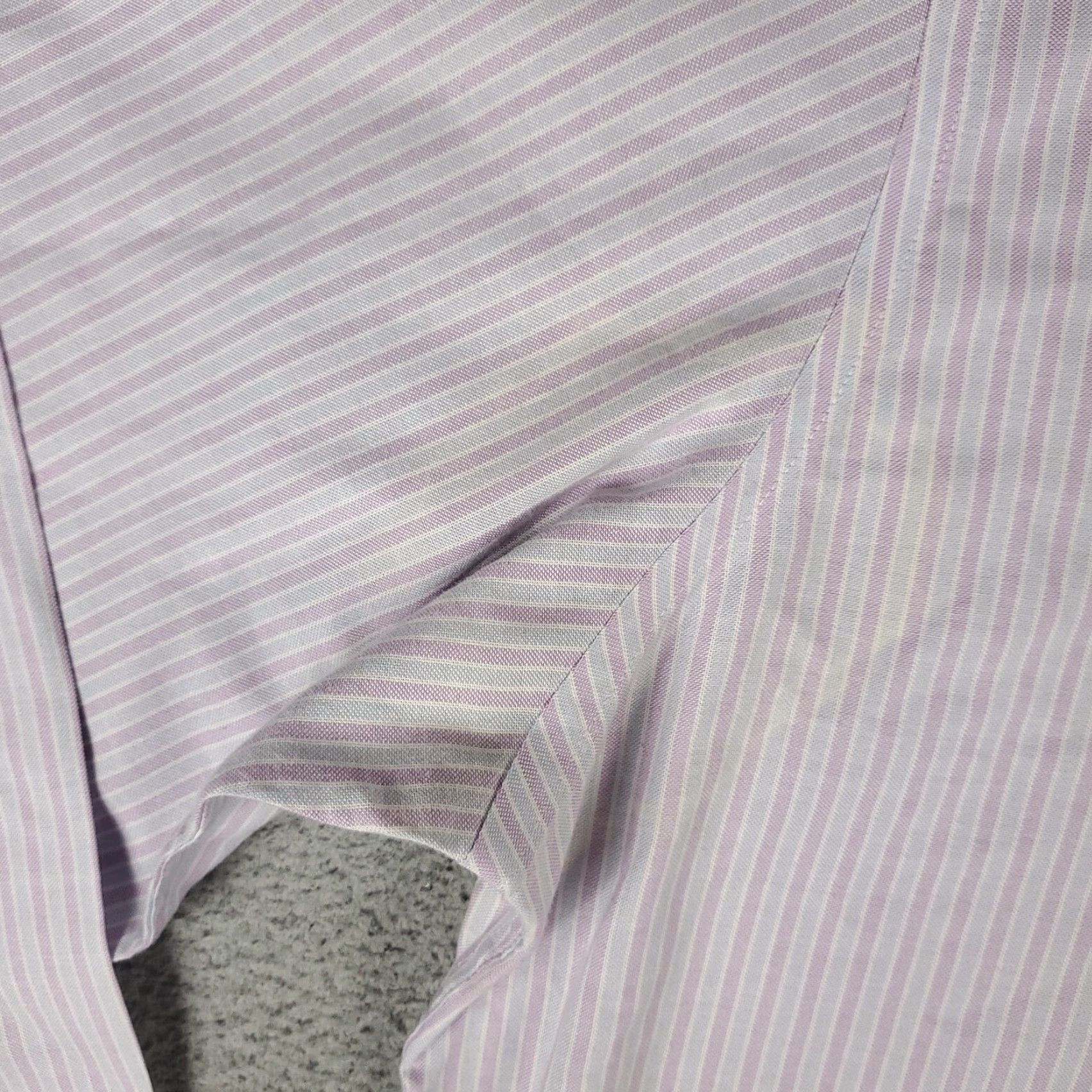 Brooks Brothers VINTAGE Brooks Brothers Shirt Mens XL Purple Striped Button-Up Long Sleeve Casual Business Formal 90s Theme Mens Size US XL / EU 56 / 4 - 4 Thumbnail