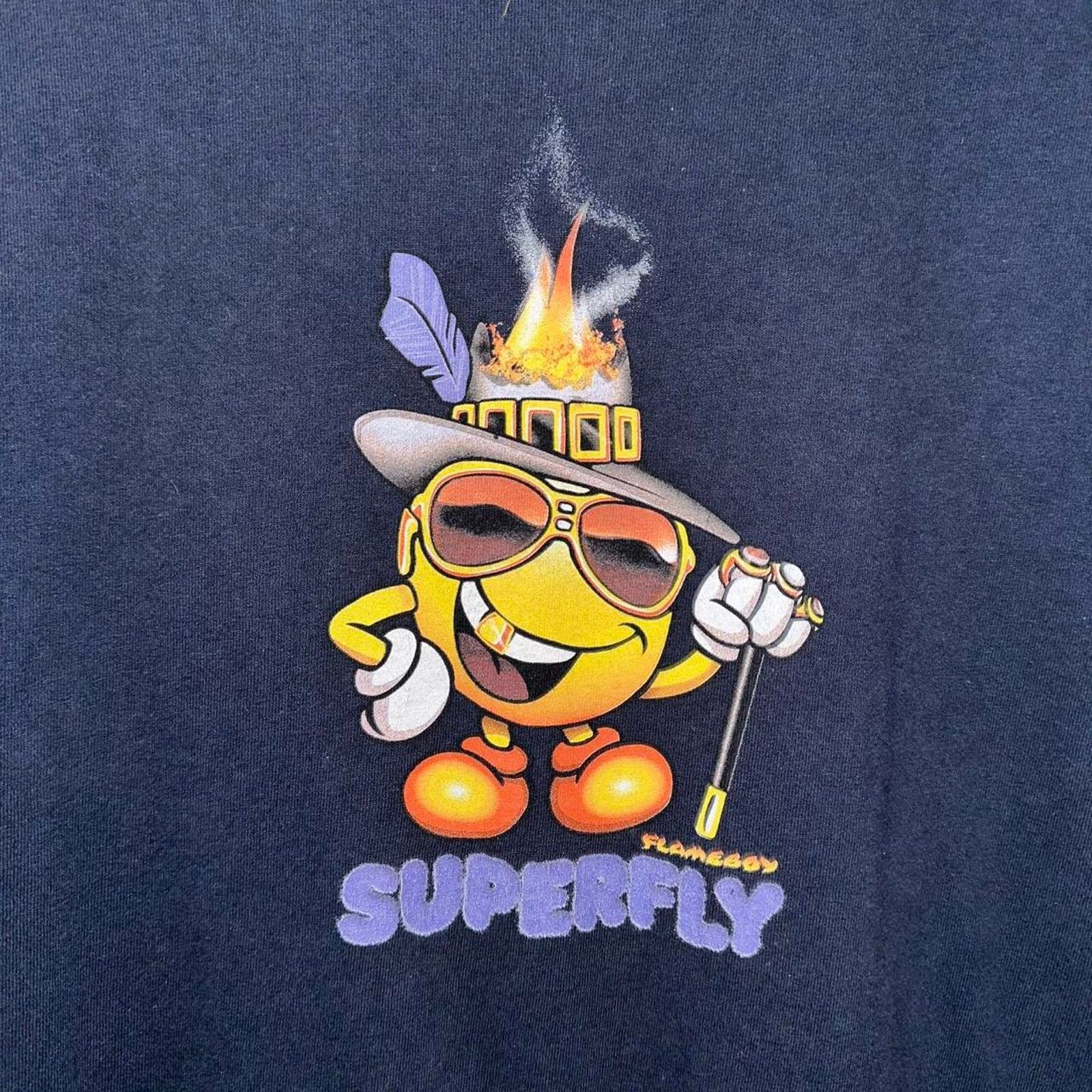 Vintage × World Industries RARE World Industries Superfly Flame Boy Skater T Shirt sz M Size US M / EU 48-50 / 2 - 2 Thumbnail