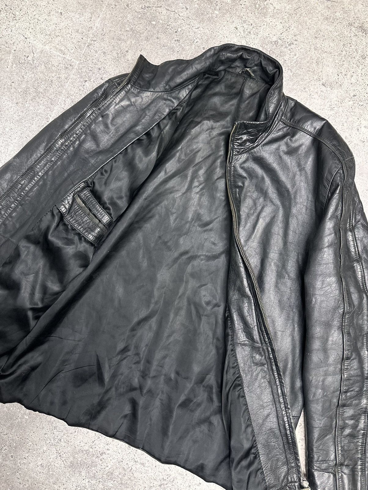 14th Addiction Vintage Leather Jacket Diesel Style Avantgarde IfSixWasNine Size US M / EU 48-50 / 2 - 7 Thumbnail