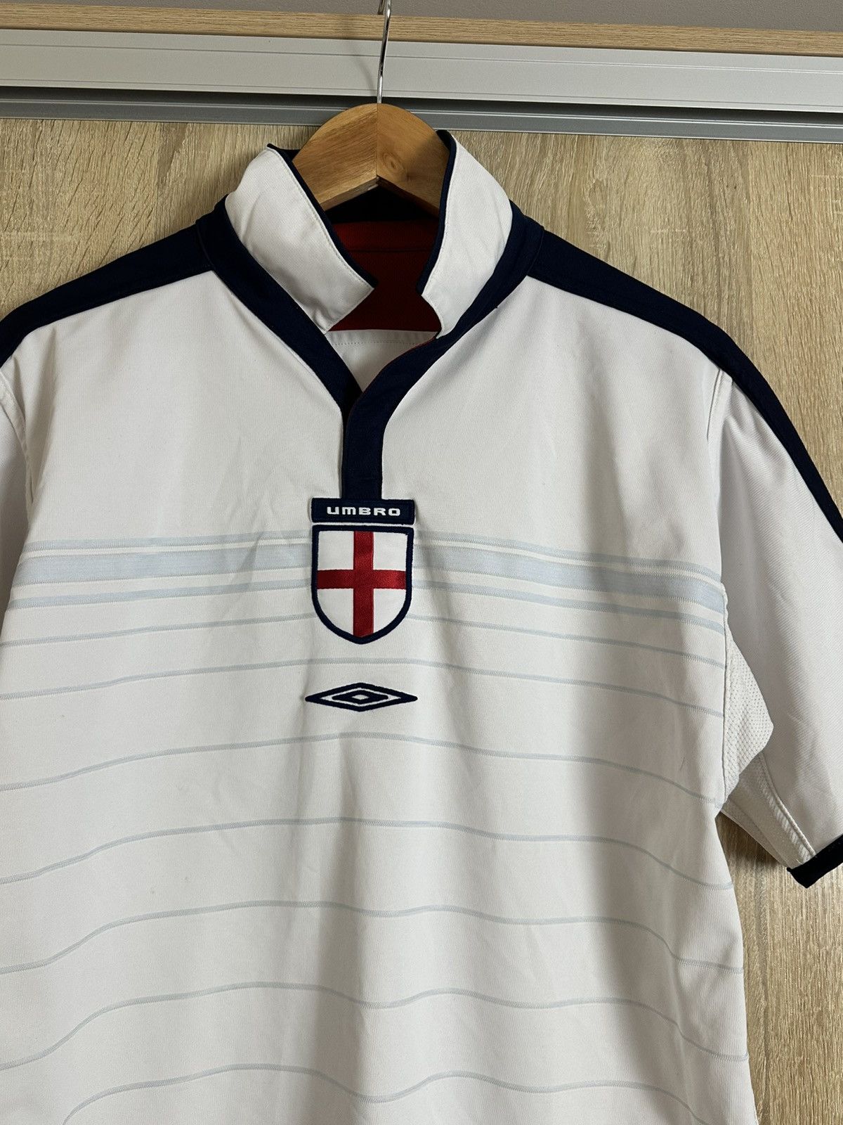 Umbro 🔥 Vintage Umbro England 2003 2005 National Soccer Jersey Tee Size US M / EU 48-50 / 2 - 2 Thumbnail
