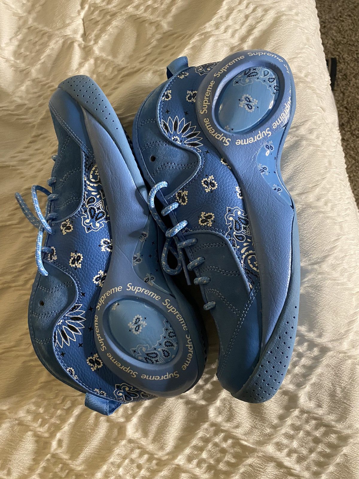 image of Nike Supreme Flight 95 Blue Shoes, Men's