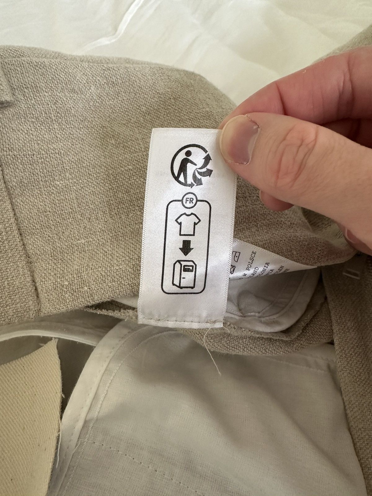 MISBHV Straight-Leg Canvas Linen Trousers
