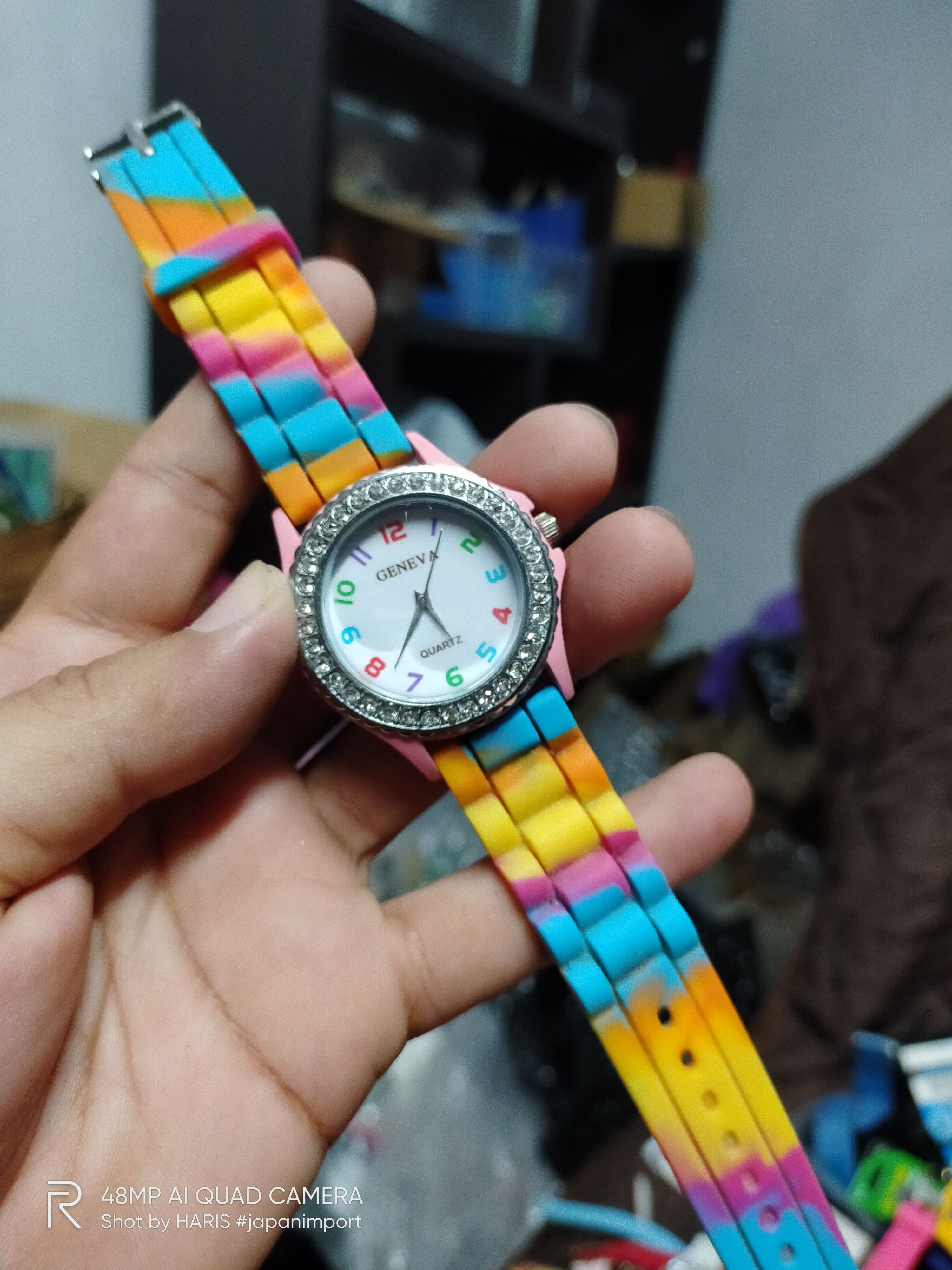 image of Very Vintage Geneva Quartz Japan Watch (Multi Colors), Women's