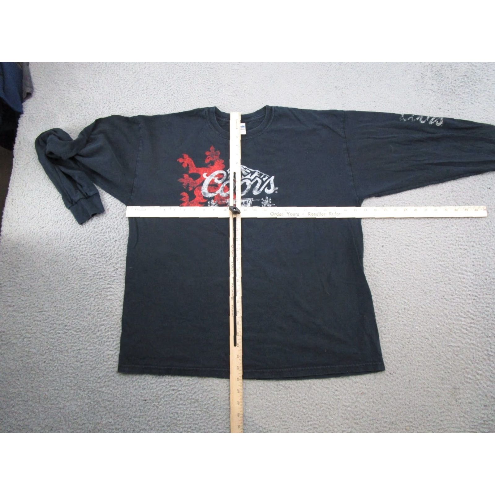 Spell VINTAGE Coors Banquet Beer Shirt XL Blue Long Sleeve Crew Neck Men T-Shirt 2XL? Size US XL / EU 56 / 4 - 7 Thumbnail
