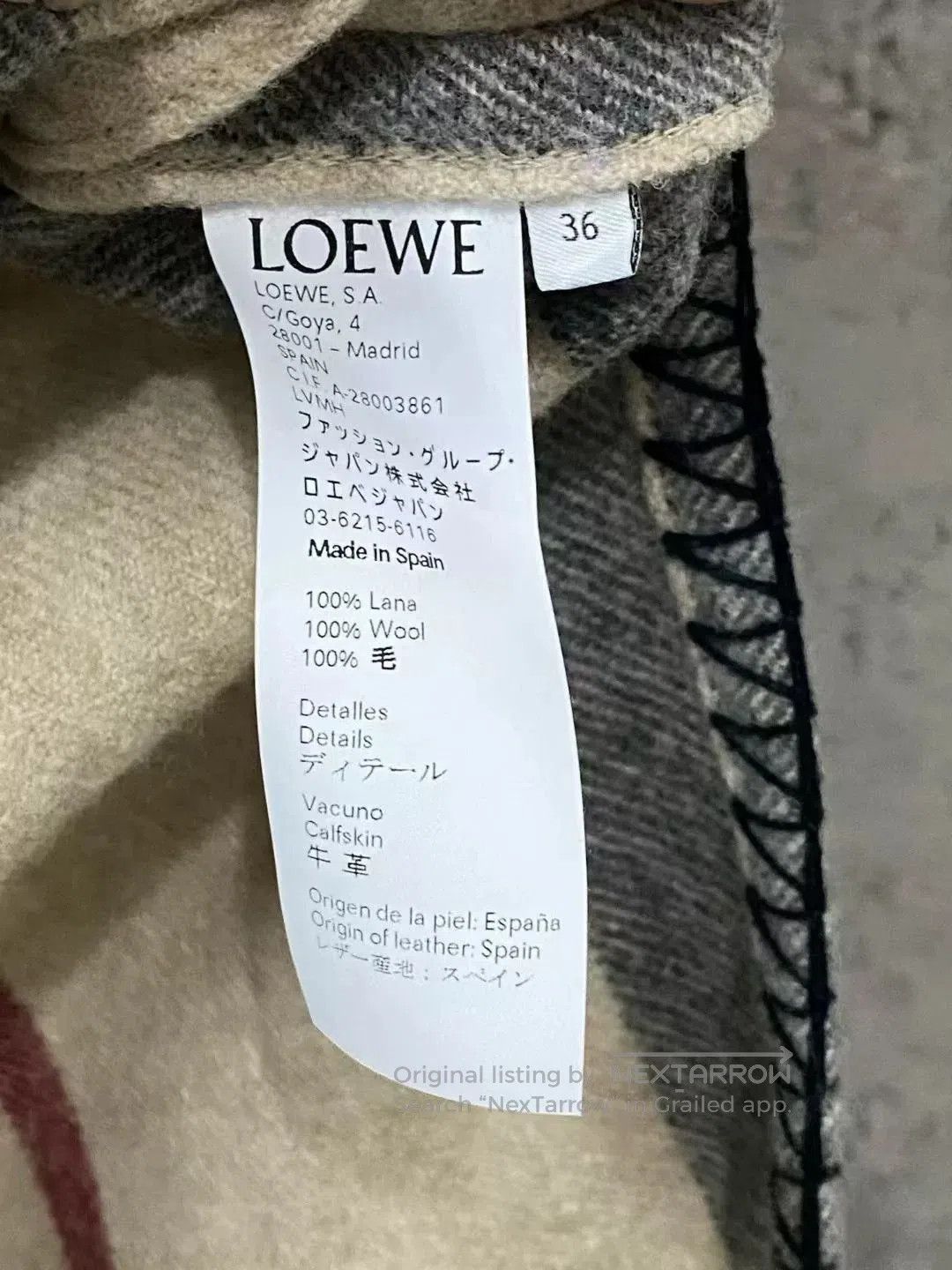 Loewe wool striped hooded jacket by Loewe. Size S / US 4 / IT 40 - 6 Thumbnail