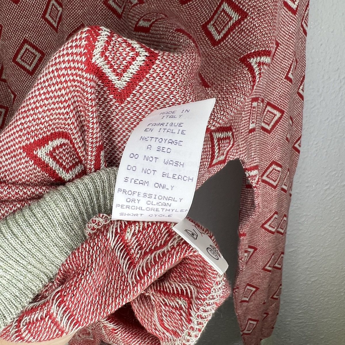 Valentino × Vintage Valentino Garavani Jumper Sweater Knitwear Argyle Rare 90s Size US L / EU 52-54 / 3 - 7 Thumbnail