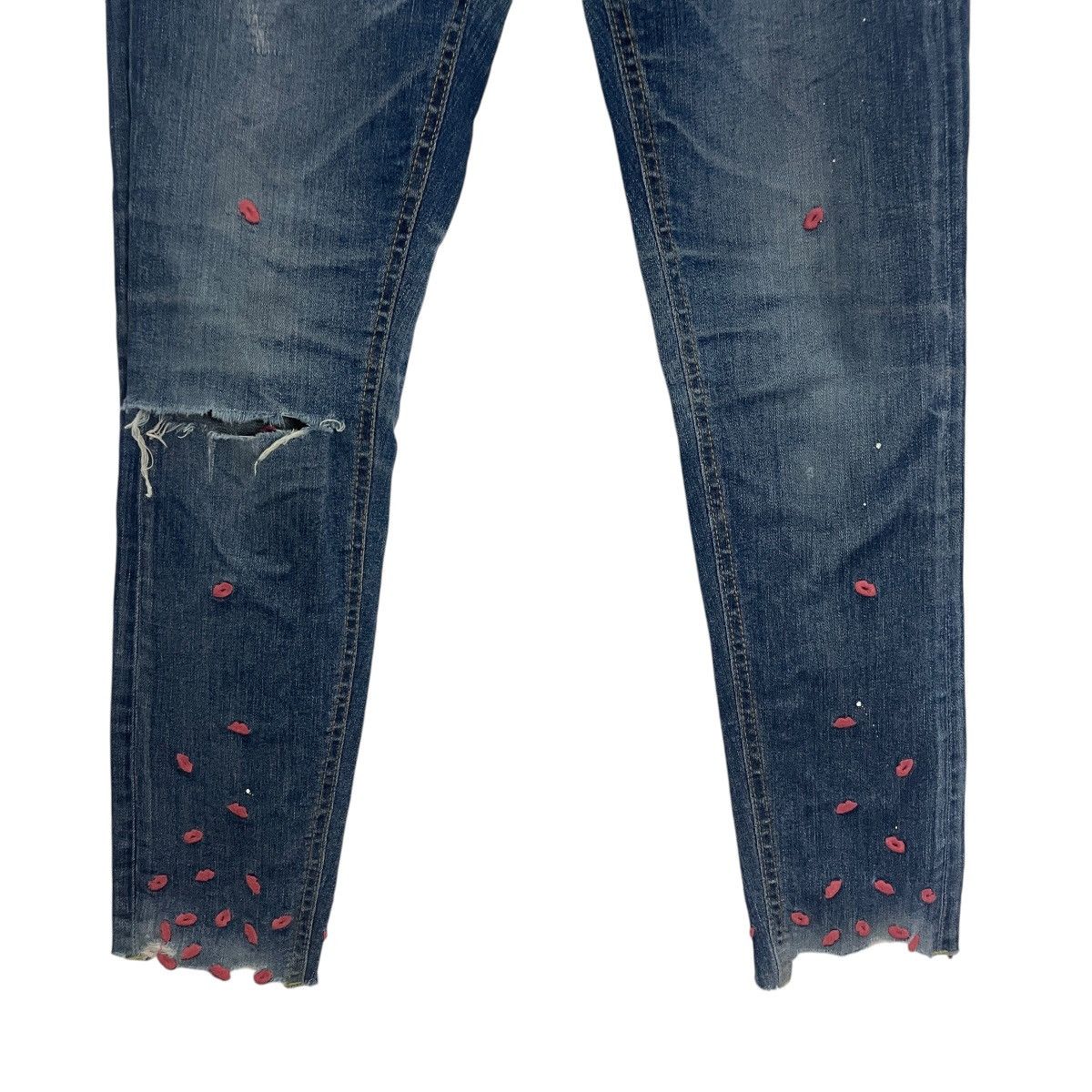 Japanese Brand Vintage Coolatique Distressed Denim Size 30" / US 8 / IT 44 - 2 Thumbnail