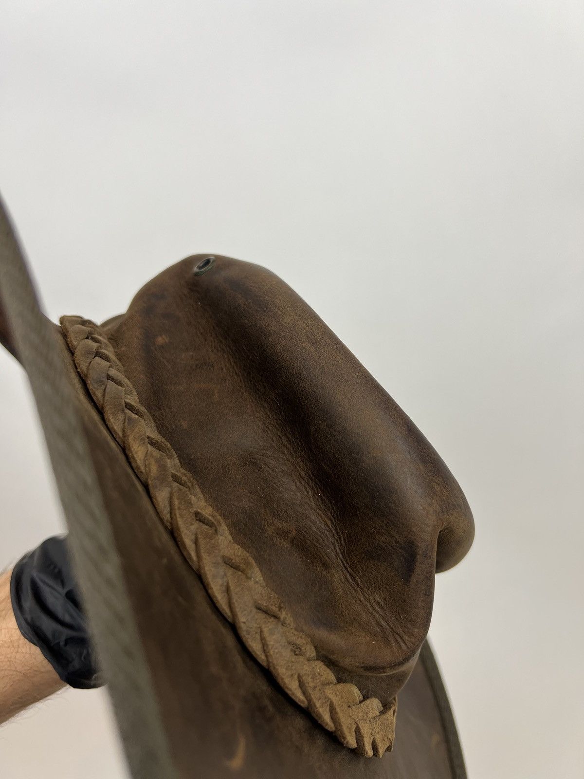 Other Vintage retro barmah leather cowboy punk rock western hat Size ONE SIZE - 14 Thumbnail