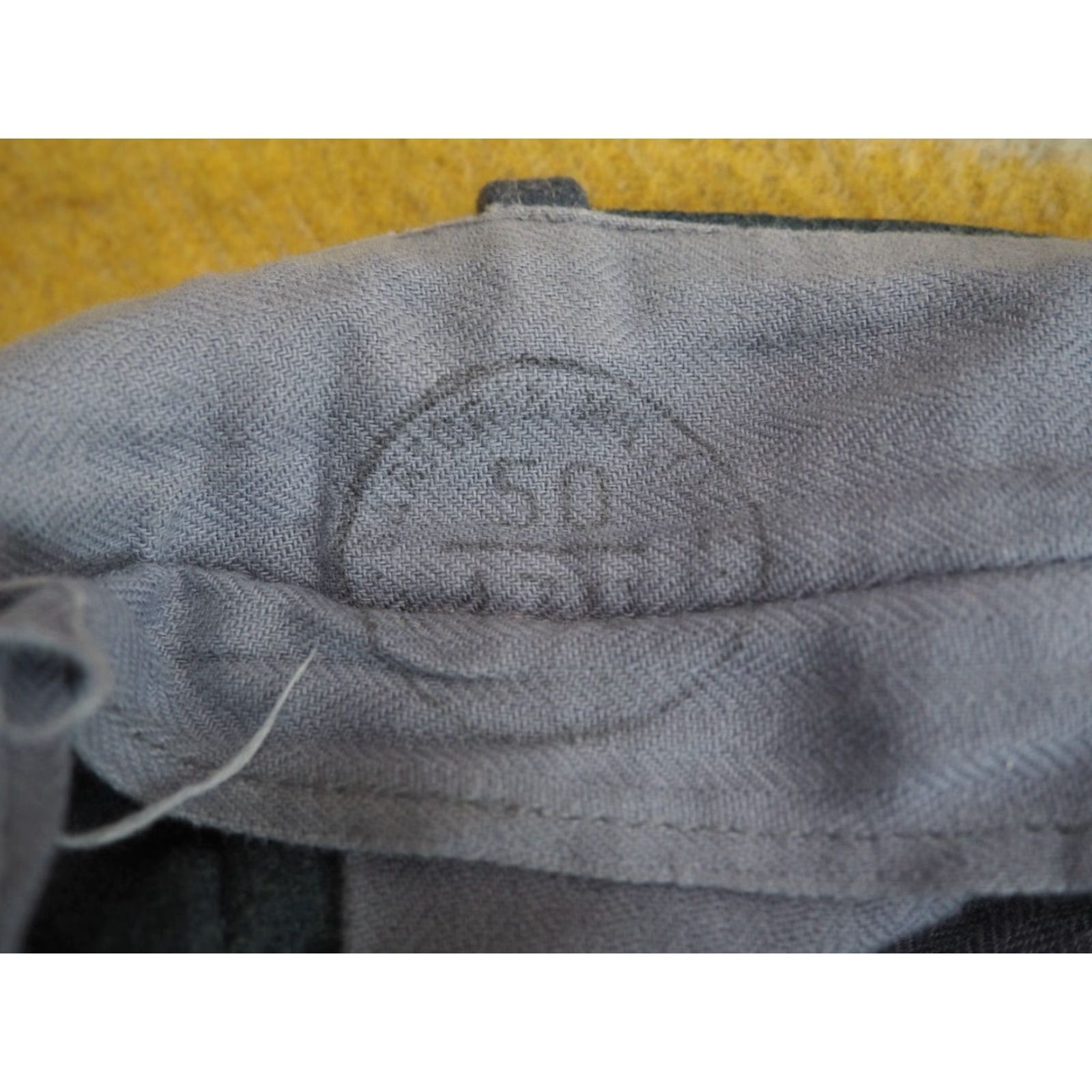 Vintage VTG 50s 60s Santoria Italian Dark Gray Field Military 34x29 Wool Pants Size US 34 / EU 50 - 5 Thumbnail