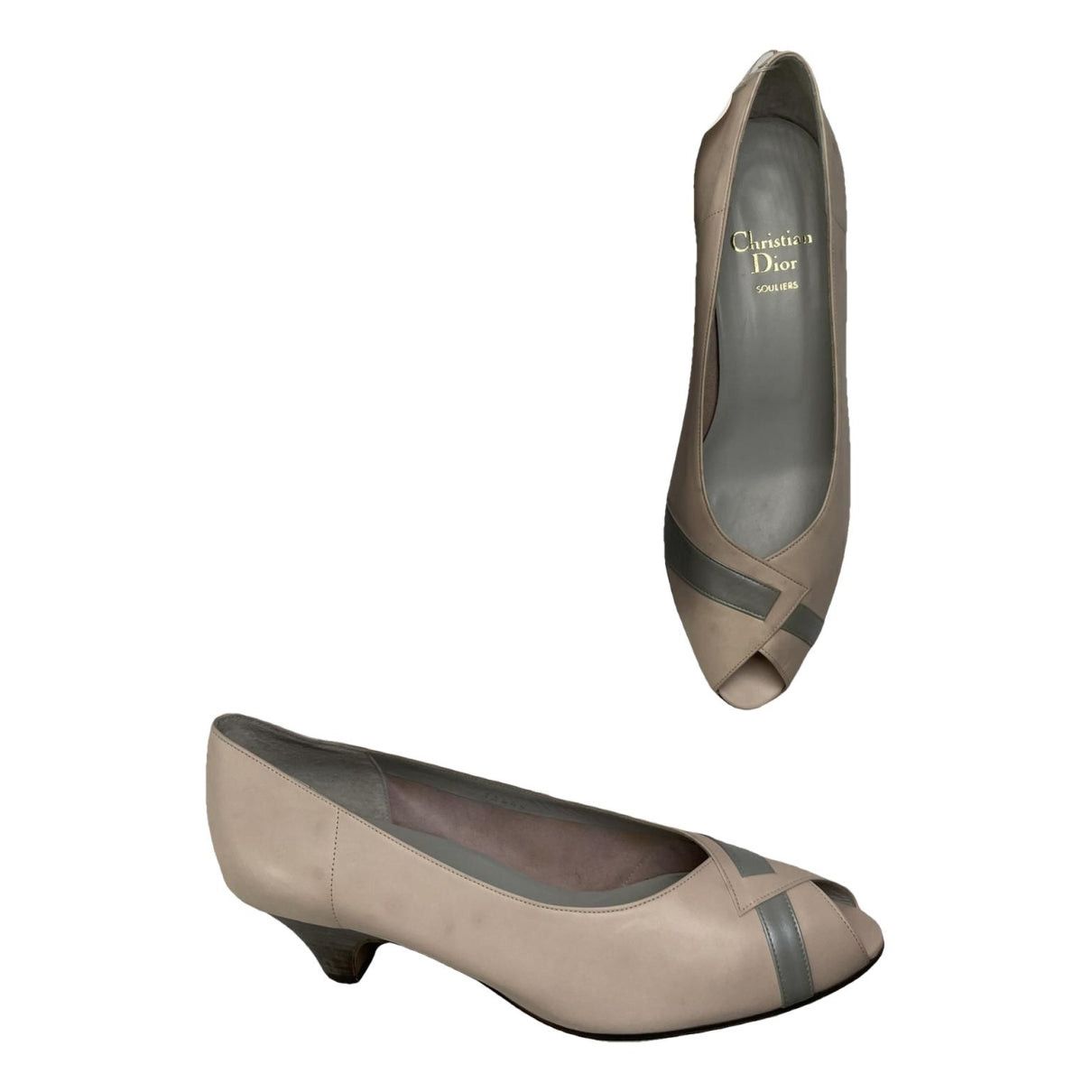 Dior Pink Leather Heel Size US 7 / IT 37 - 1 Thumbnail
