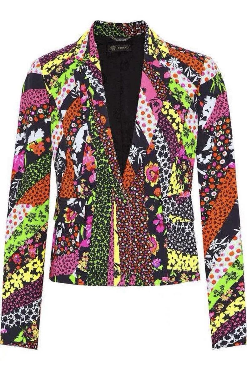 Versace Versace Classic patterned floral suit Size US S / EU 44-46 / 1 - 1 Thumbnail