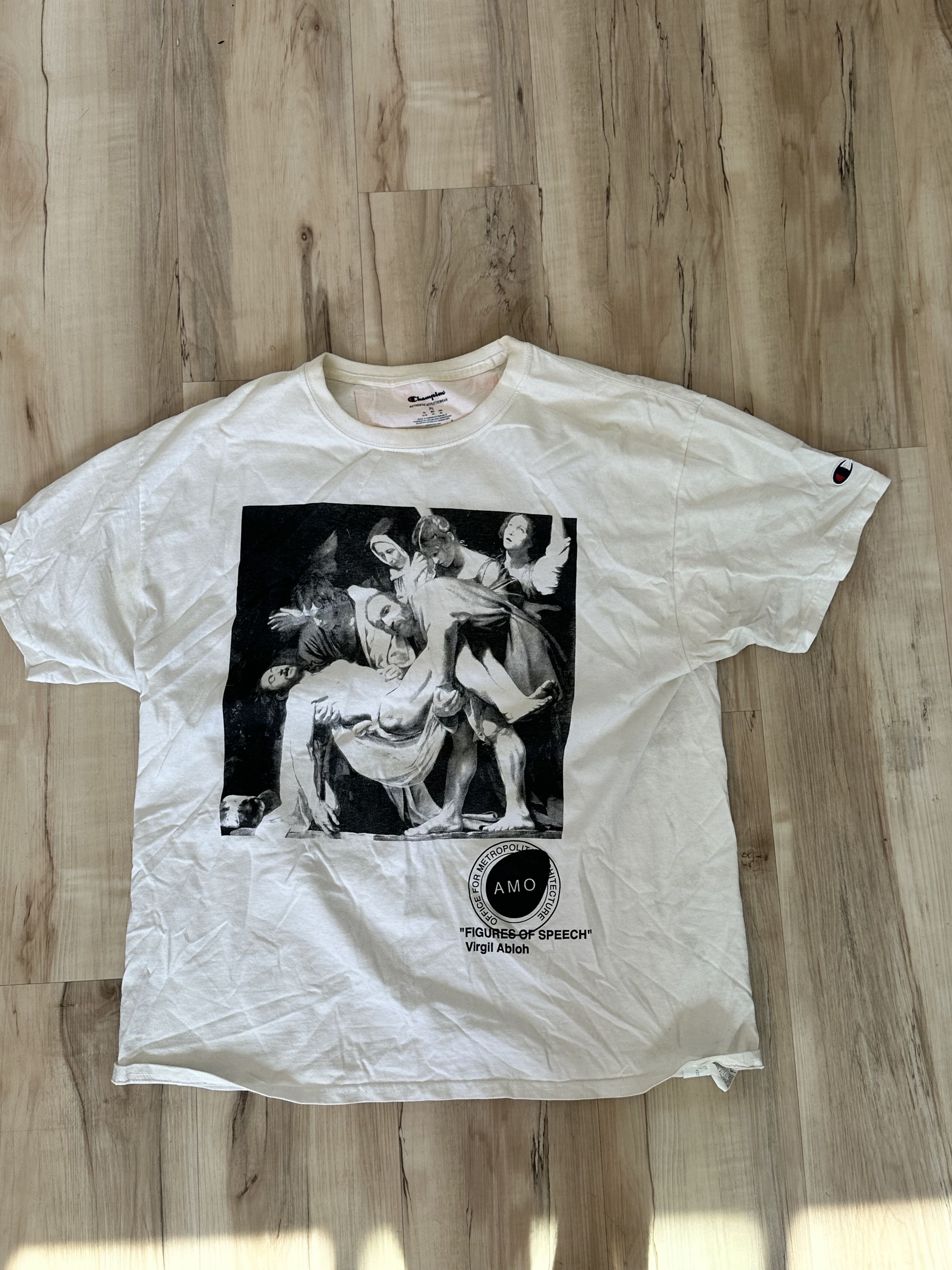 Virgil Abloh Virgil Abloh x MCA Pyrex Caravaggio Tee White XL Size US XL / EU 56 / 4 - 1 Thumbnail