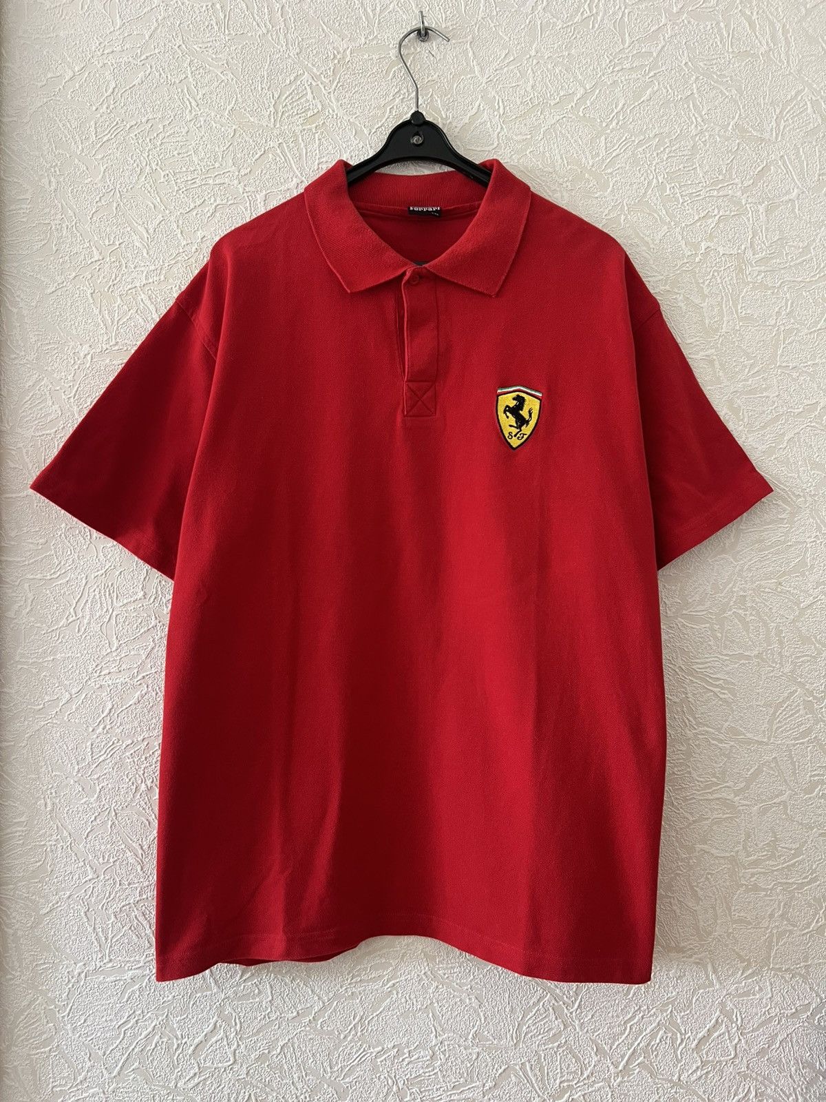 Vintage Vintage 1999 Ferrari Michael Schumacher Racing Polo T-Shirt Size US XXL / EU 58 / 5 - 1 Thumbnail