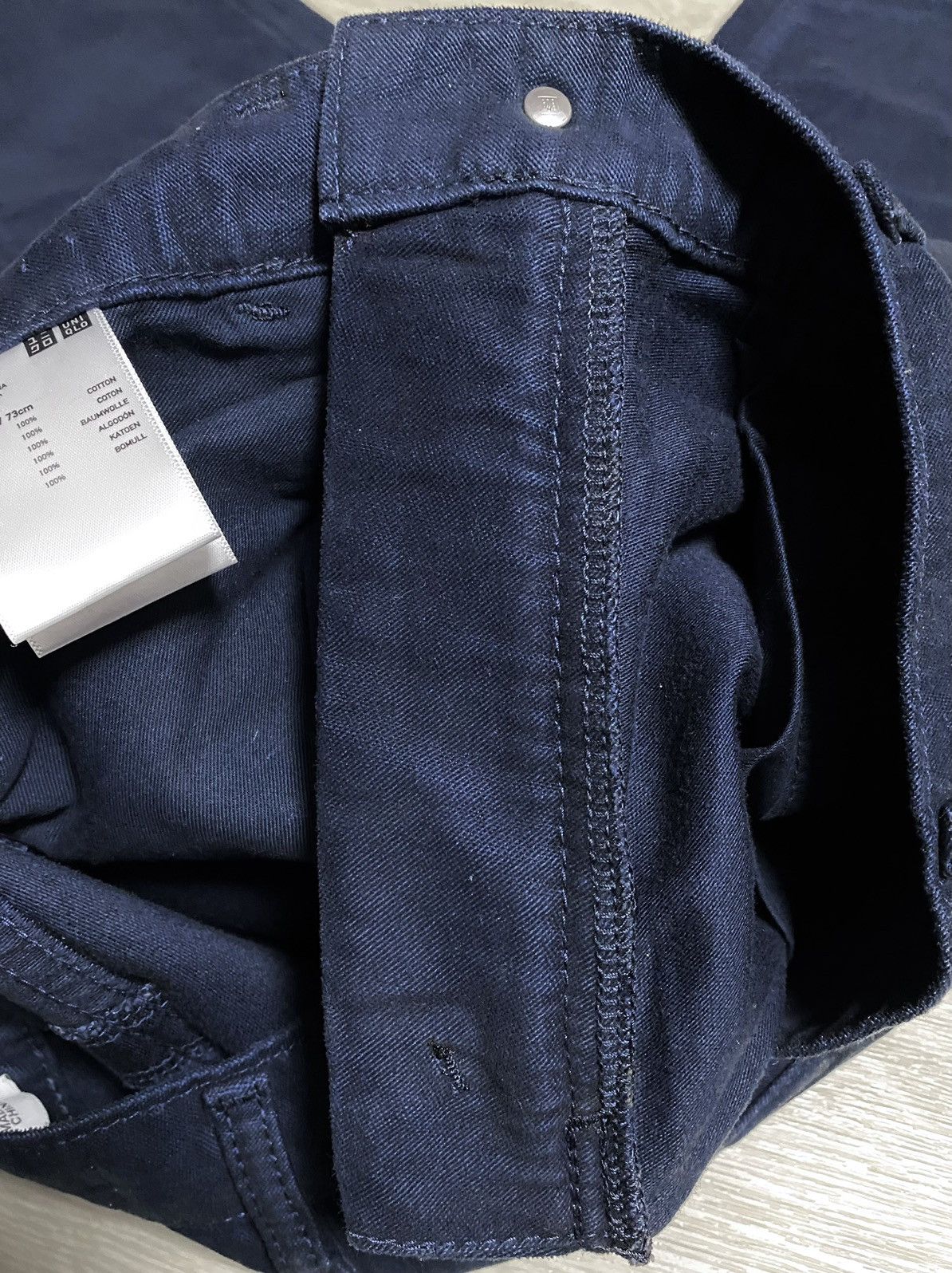 Uniqlo Women’s Uniqlo U Navy Cotton Mom Basic Jeans Denim Japanese Size 29" - 19 Thumbnail