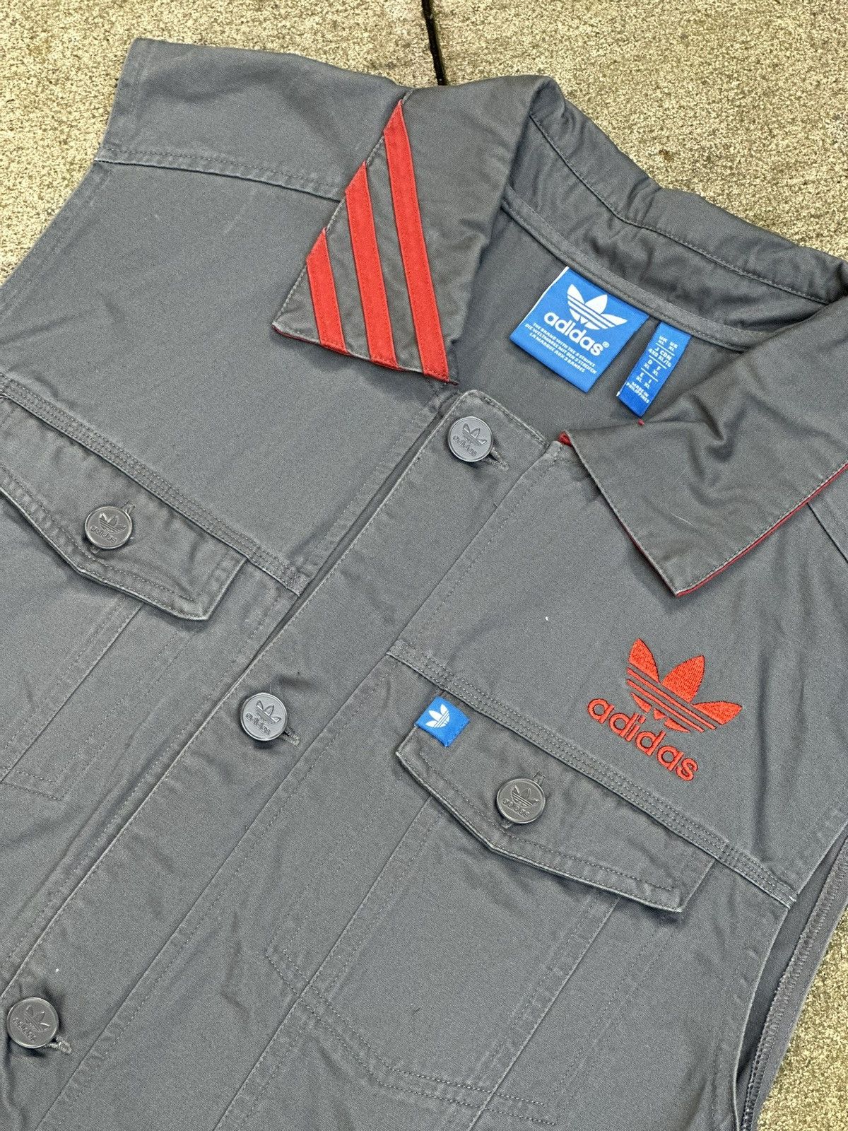Adidas Adidas Canvas Vest Size US XL / EU 56 / 4 - 2 Thumbnail