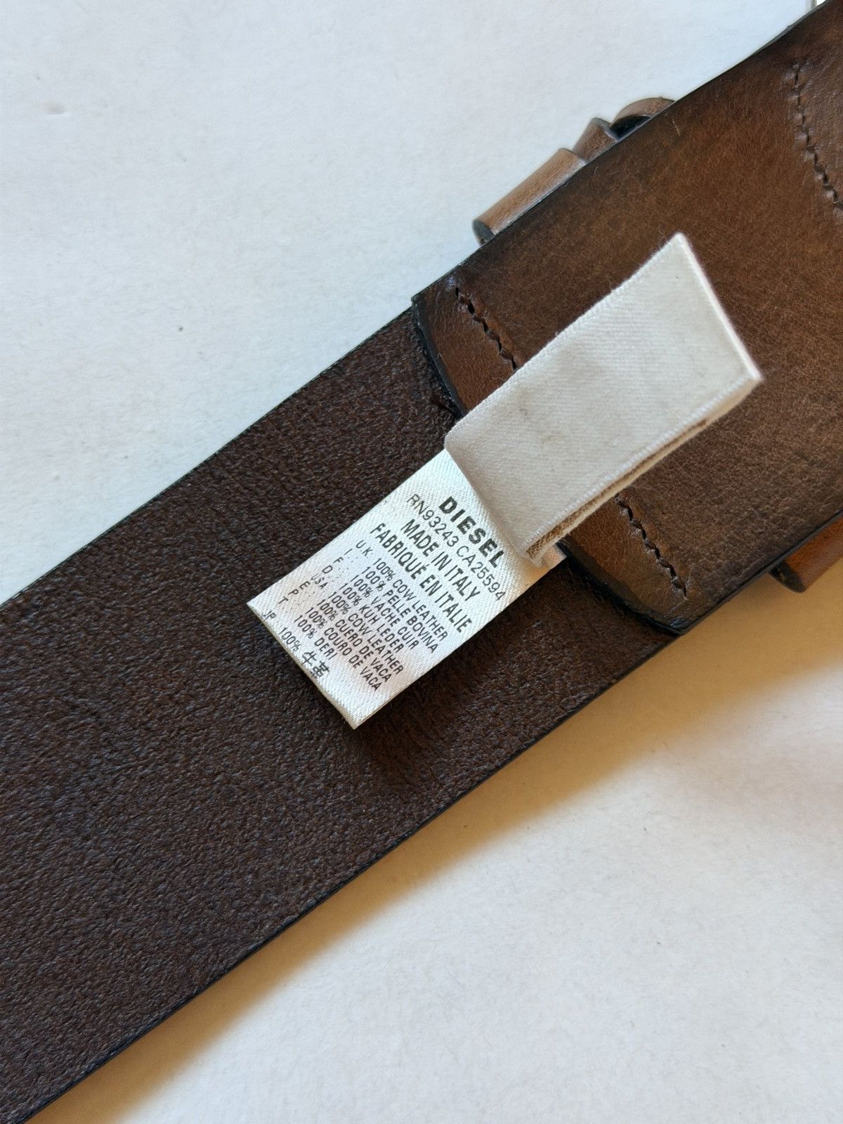 Diesel Diesel Western Cowboy Style Vintage Buckle Belt Leather Size ONE SIZE - 9 Thumbnail