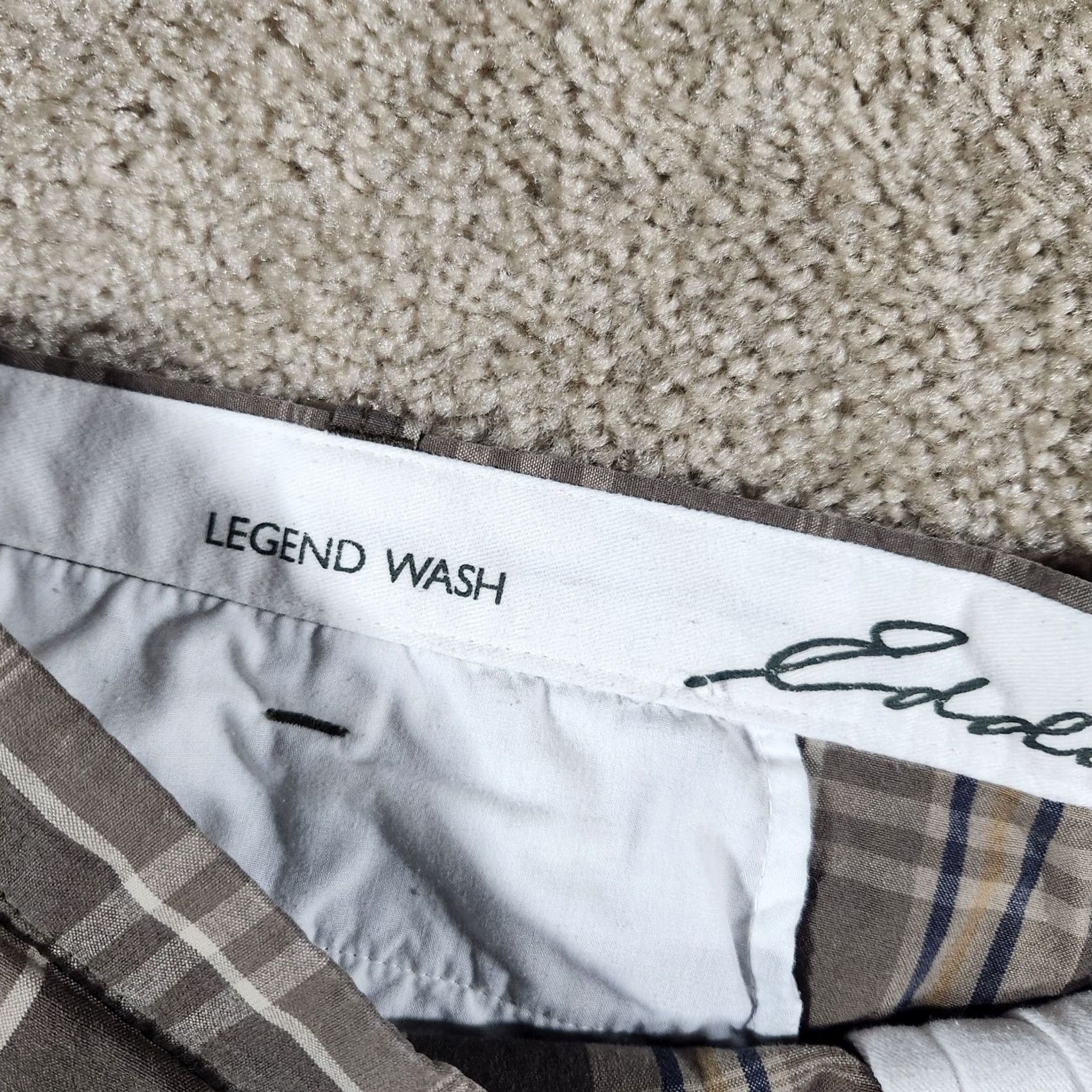 Eddie Bauer Eddie Bauer Men's Chino Shorts 40 Brown Plaid Legend Wash Size US 40 / EU 56 - 3 Thumbnail