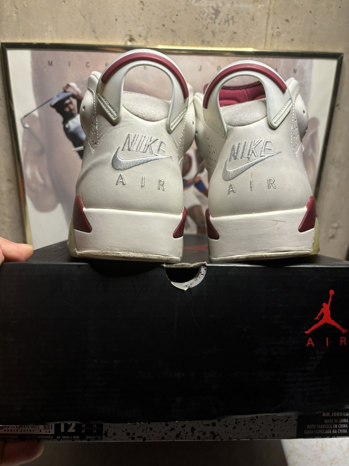 Jordan Brand Jordan Retro 6 ‘maroon’ Size US 12 / EU 45 - 7 Thumbnail