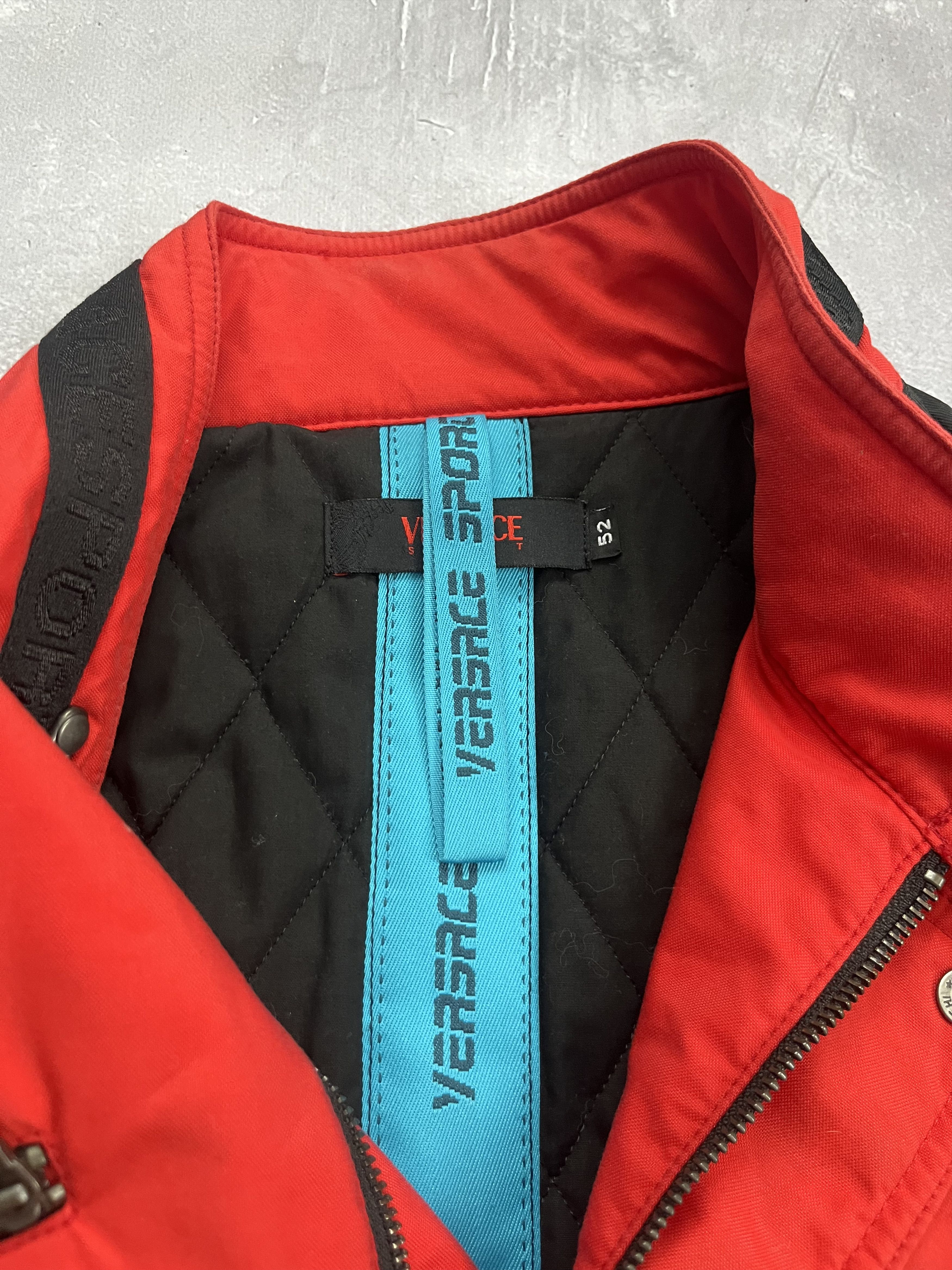 Versace Vintage Versace Sport Diaplex Biker Jacket Style Red Logo Size US L / EU 52-54 / 3 - 12 Thumbnail
