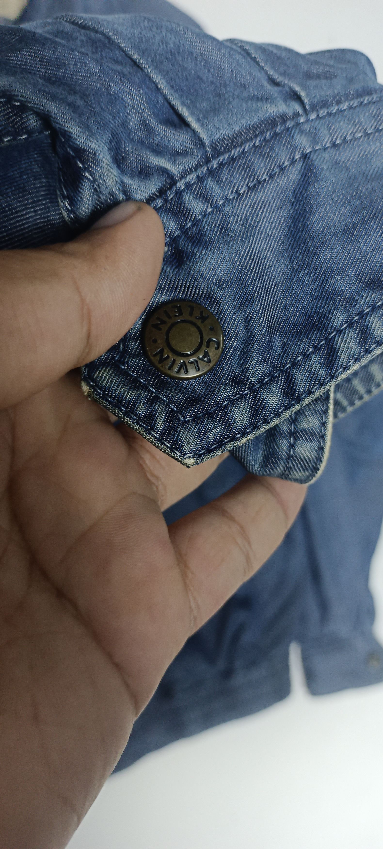 Calvin Klein × Vintage CALVIN KLEIN DENIM SHIRT BUTTON UP Size US M / EU 48-50 / 2 - 8 Thumbnail