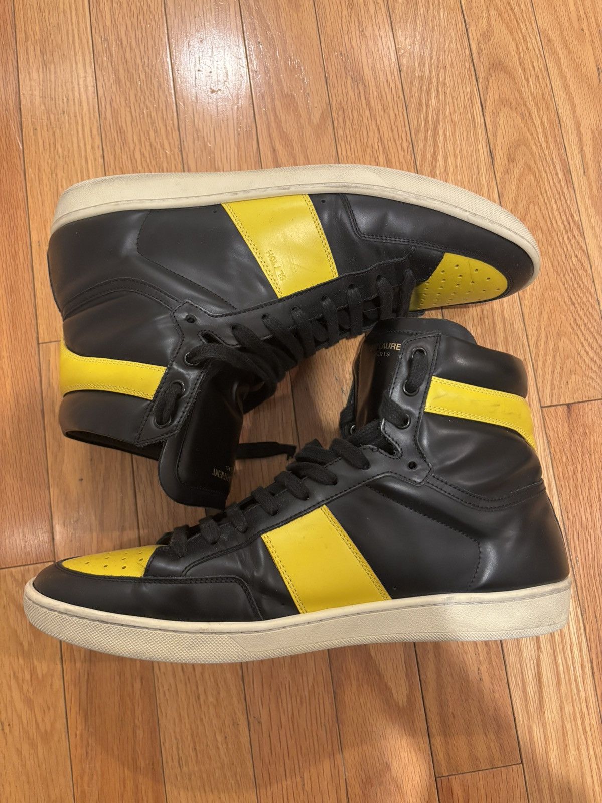 Saint Laurent Paris Saint Laurent SL/10H Hightop Sneakers Size US 12 / EU 45 - 1 Thumbnail