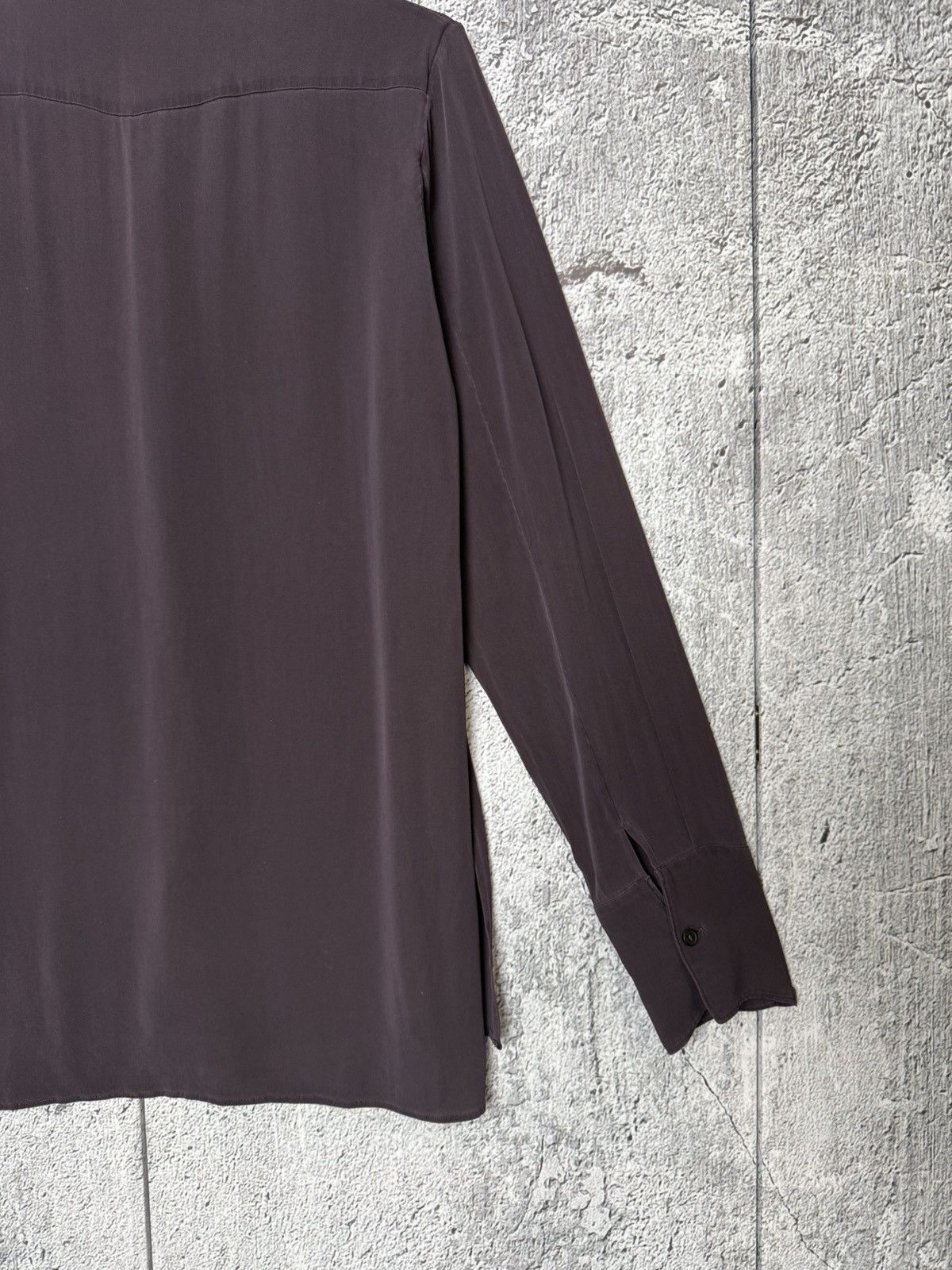 Jil Sander Jil Sander Silk Mandarin Collar Long Sleeve Button up Shirt Size XS / US 0-2 / IT 36-38 - 9 Thumbnail