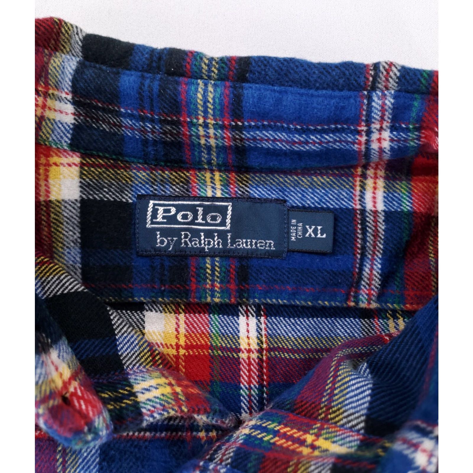 Polo Ralph Lauren Polo Ralph Lauren Shirt XL Men Heavyweight Flannel Plaid Button-Up Multicolor Long Sleeve Size US XL / EU 56 / 4 - 2 Thumbnail