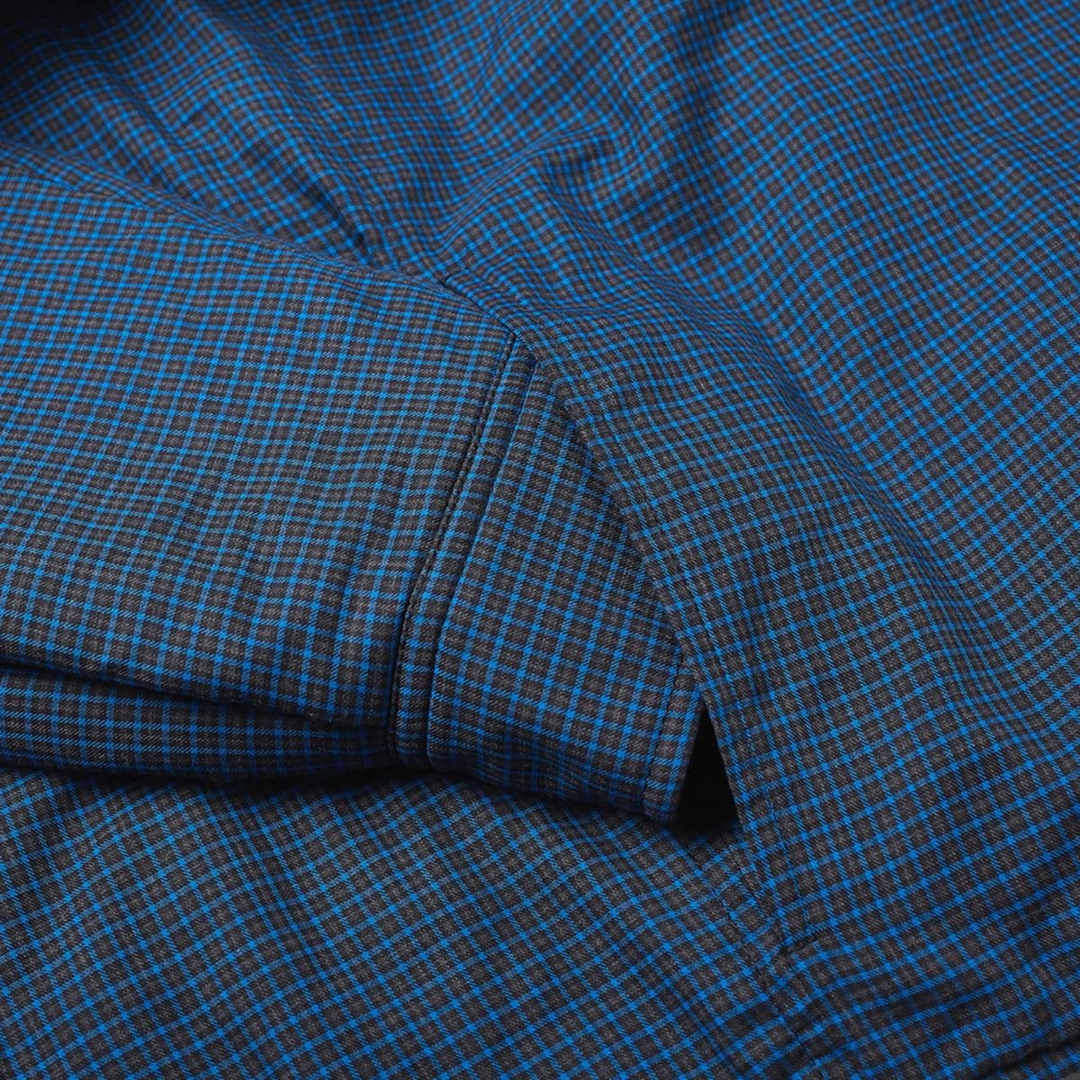 BALENCIAGA MICRO CHECK PADDED OVERSHIRT JACKET