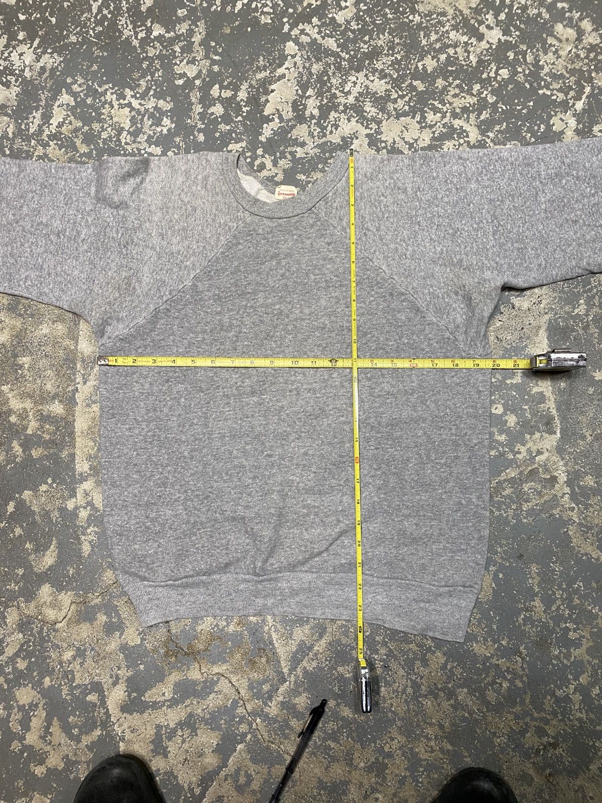 Vintage True Vintage Healthknit Blank Grey 60s Crewneck Sweatshirt Size US M / EU 48-50 / 2 - 5 Thumbnail