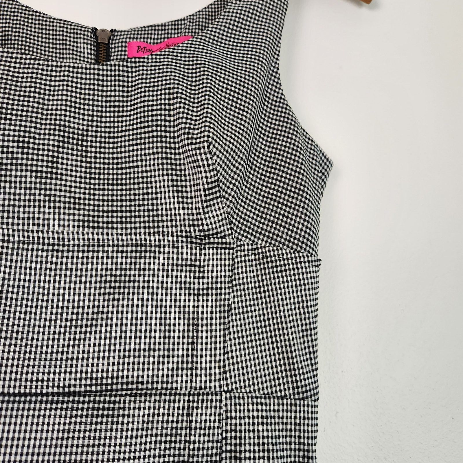 Betsey Johnson Betsey Johnson Ruffle Gingham Mini Dress Black and White 8 Size M / US 6-8 / IT 42-44 - 5 Thumbnail