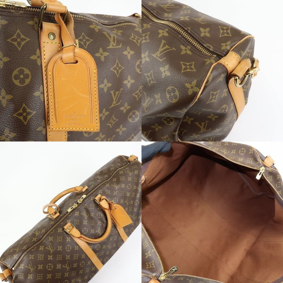 Louis Vuitton Louis Vuitton Monogram Keepall Bandouliere 60 Duffle Bag Size ONE SIZE - 7 Thumbnail