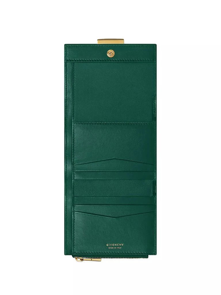 Givenchy o1srvl11e0125 Size:OS/4G Wallet Leather in Emerland Green Size ONE SIZE - 4 Thumbnail