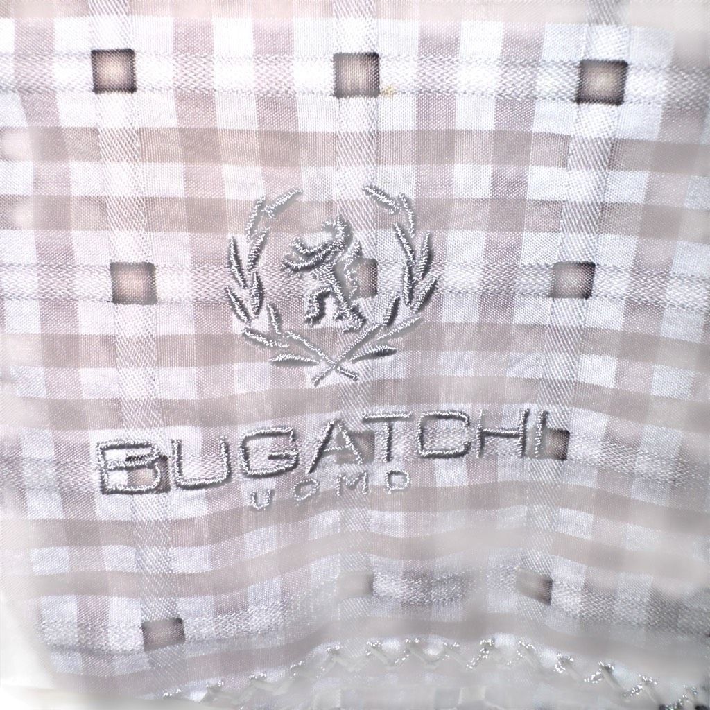 BUGATCHI Bugatchi Uomo Gray Check Classic-Fit Dress Shirt XL 17.5 Size US XL / EU 56 / 4 - 2 Thumbnail