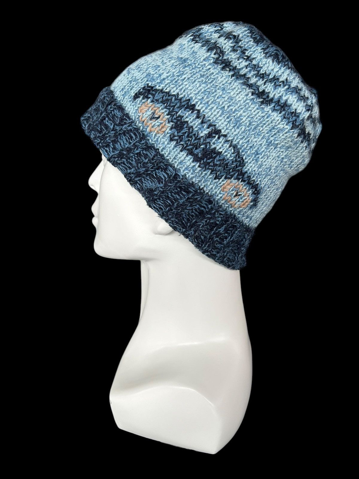 Japanese Brand × Kapital × Vintage Crochet knitted Handmade Beanie Hats Rare Design☠️☠️ Size ONE SIZE - 1 Thumbnail