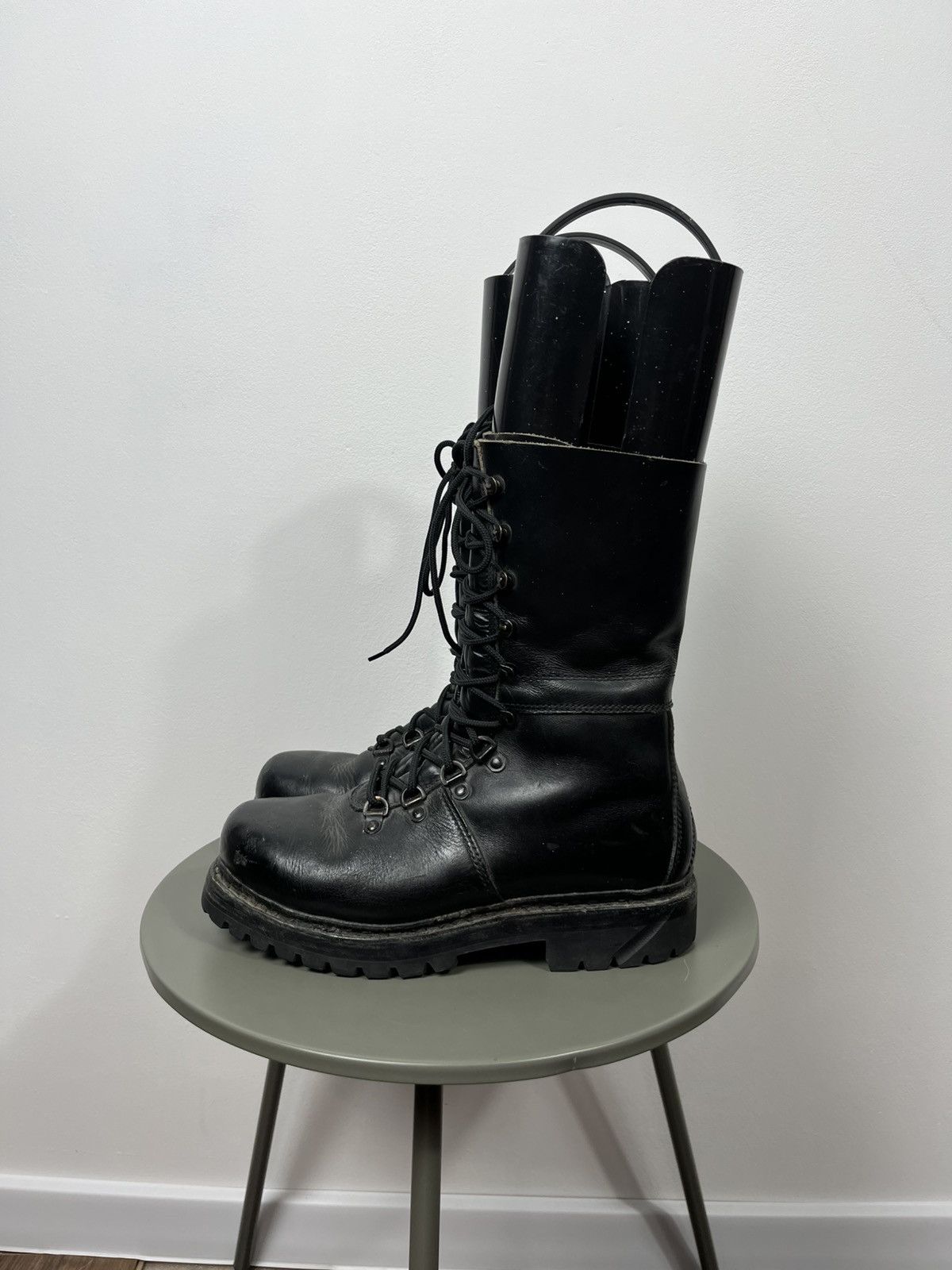 Other Vintage 1982 Military Leather Combat Boots Black Size 42 Size US 9 / EU 42 - 8 Thumbnail