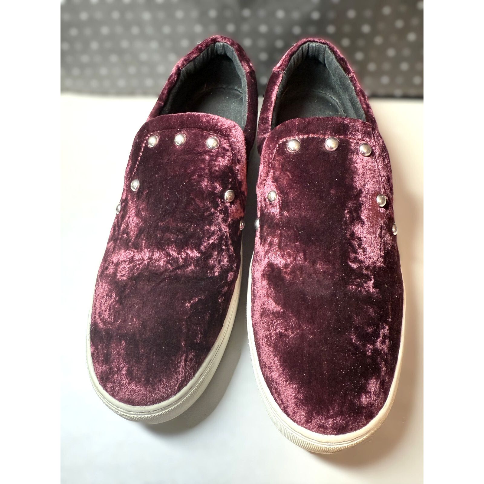 Rebecca Minkoff Rebecca Minkoff Noelle Stud Velvet Slip On Platform Size 9.5 Size US 9.5 / IT 39.5 - 8 Thumbnail