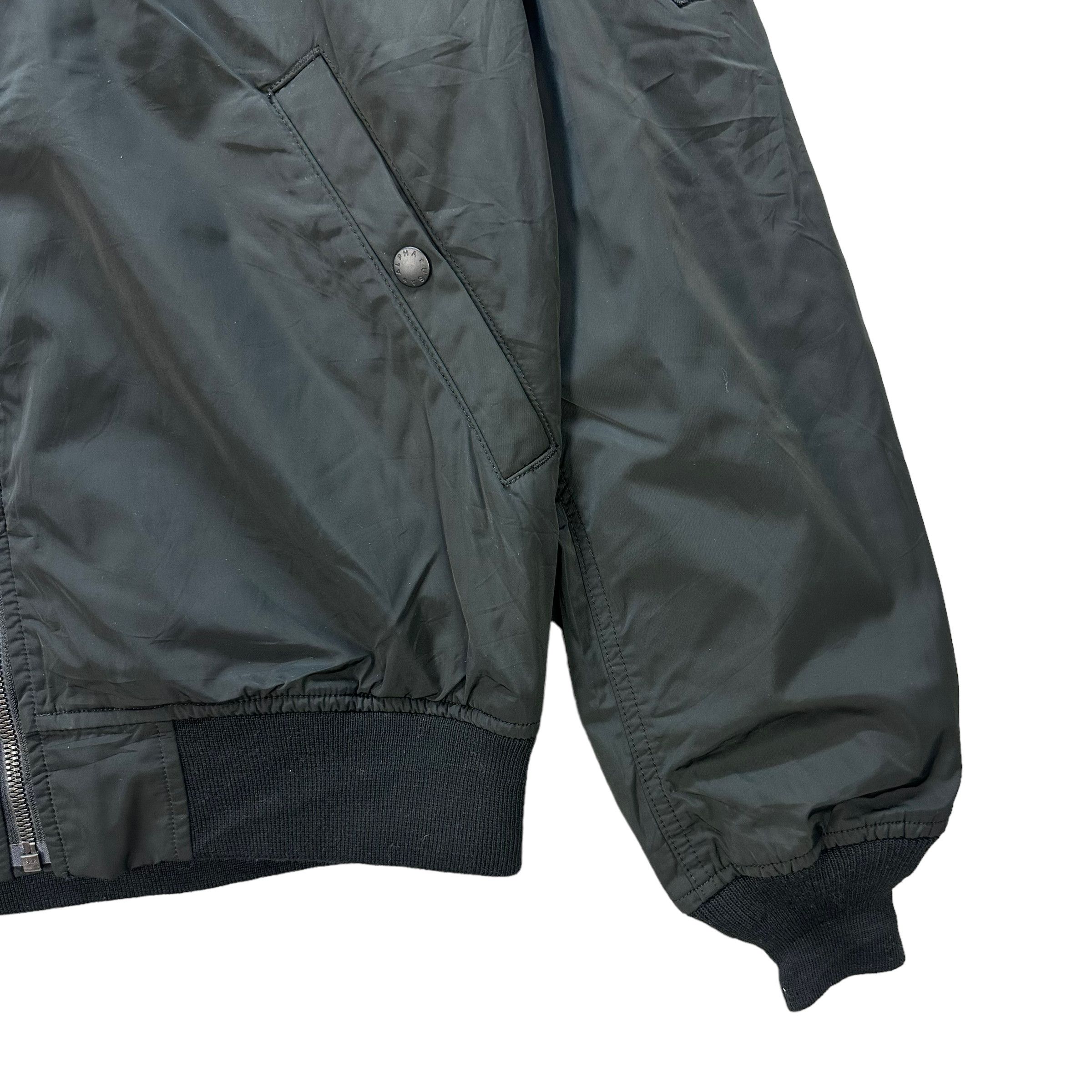 Alpha Industries Alpha Industries Black Bomber Jacket #7677-163 Size XL / US 12-14 / IT 48-50 - 5 Thumbnail